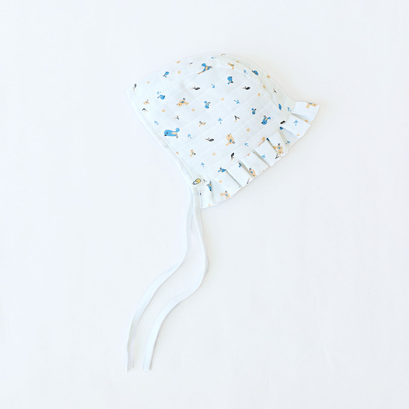 Baby Cap, Mittens and booties Set - Pretty Little Birds  (0 - 4 months)