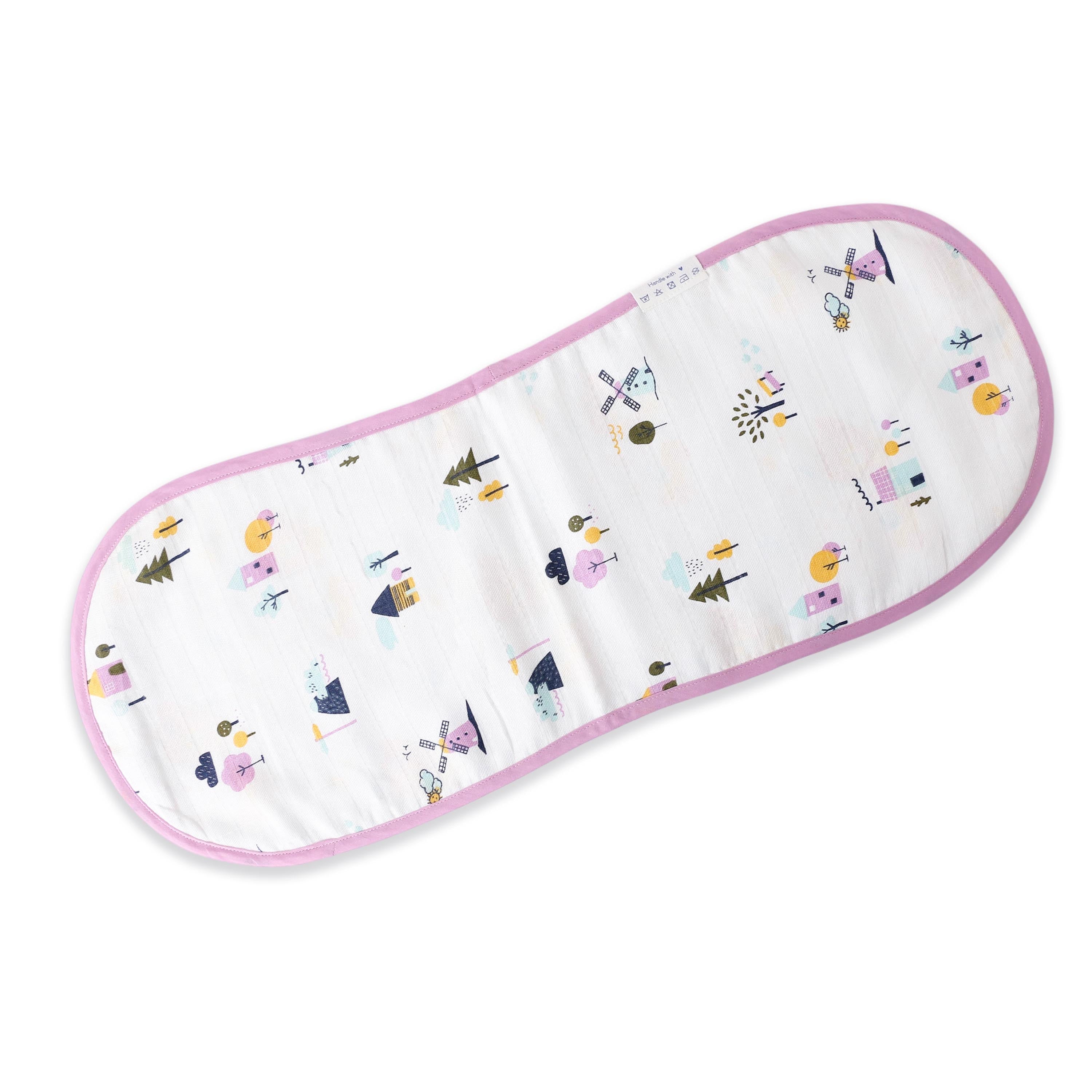 Farmyard Tales - Lion & The Bird - Muslin Reversible Burp Cloth NEW