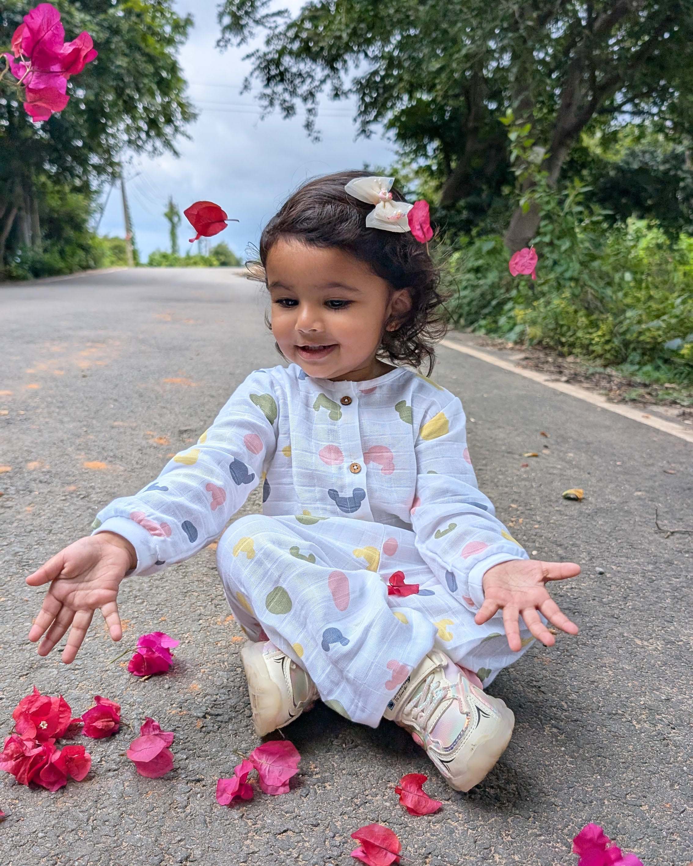 Candy Cloud Dots - Unisex Full Sleeve and Pant set  (0M - 5 years) NEW