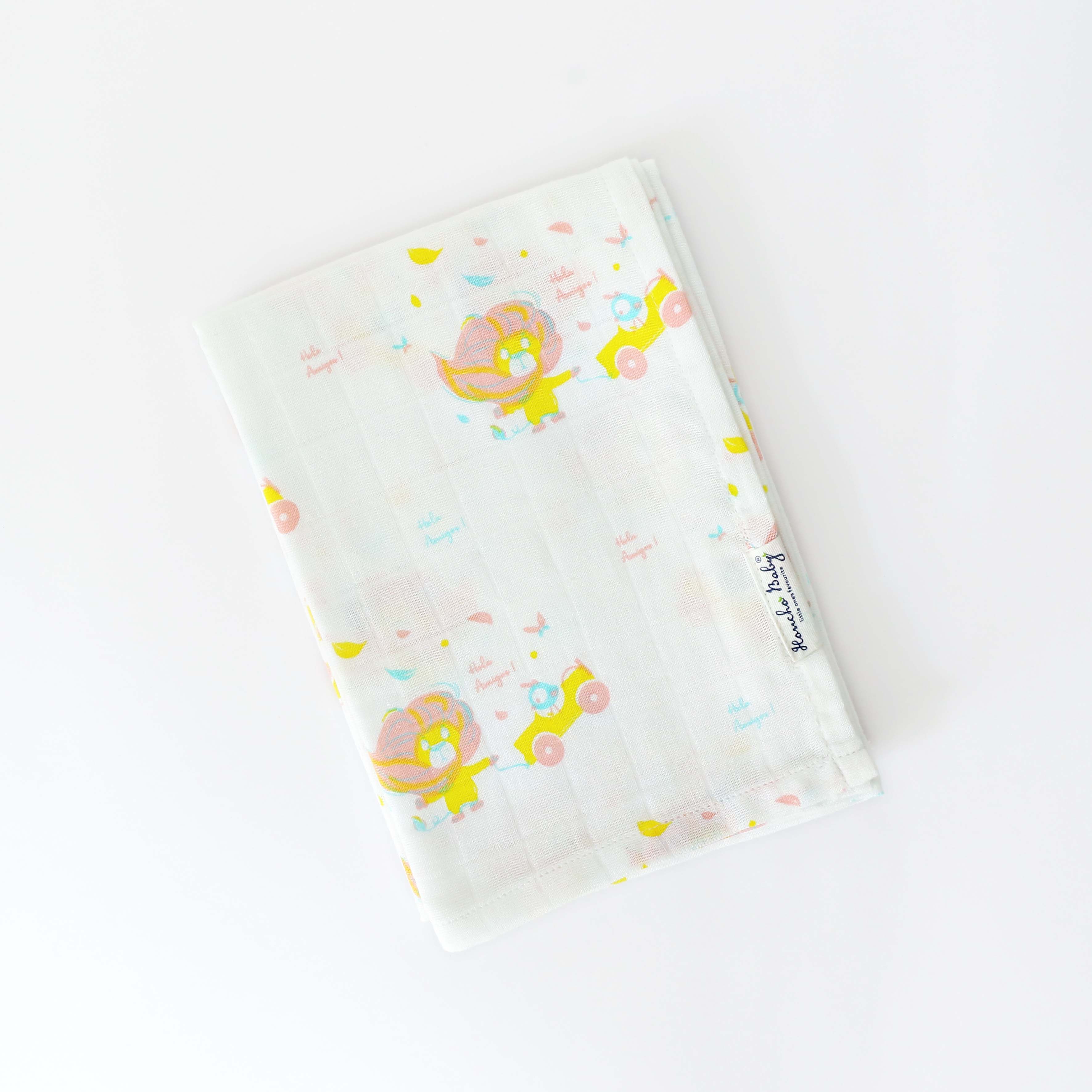 Lion & The Bird - Muslin 100% Cotton Baby Towel (65 X 90 cms) 1 pack NEW