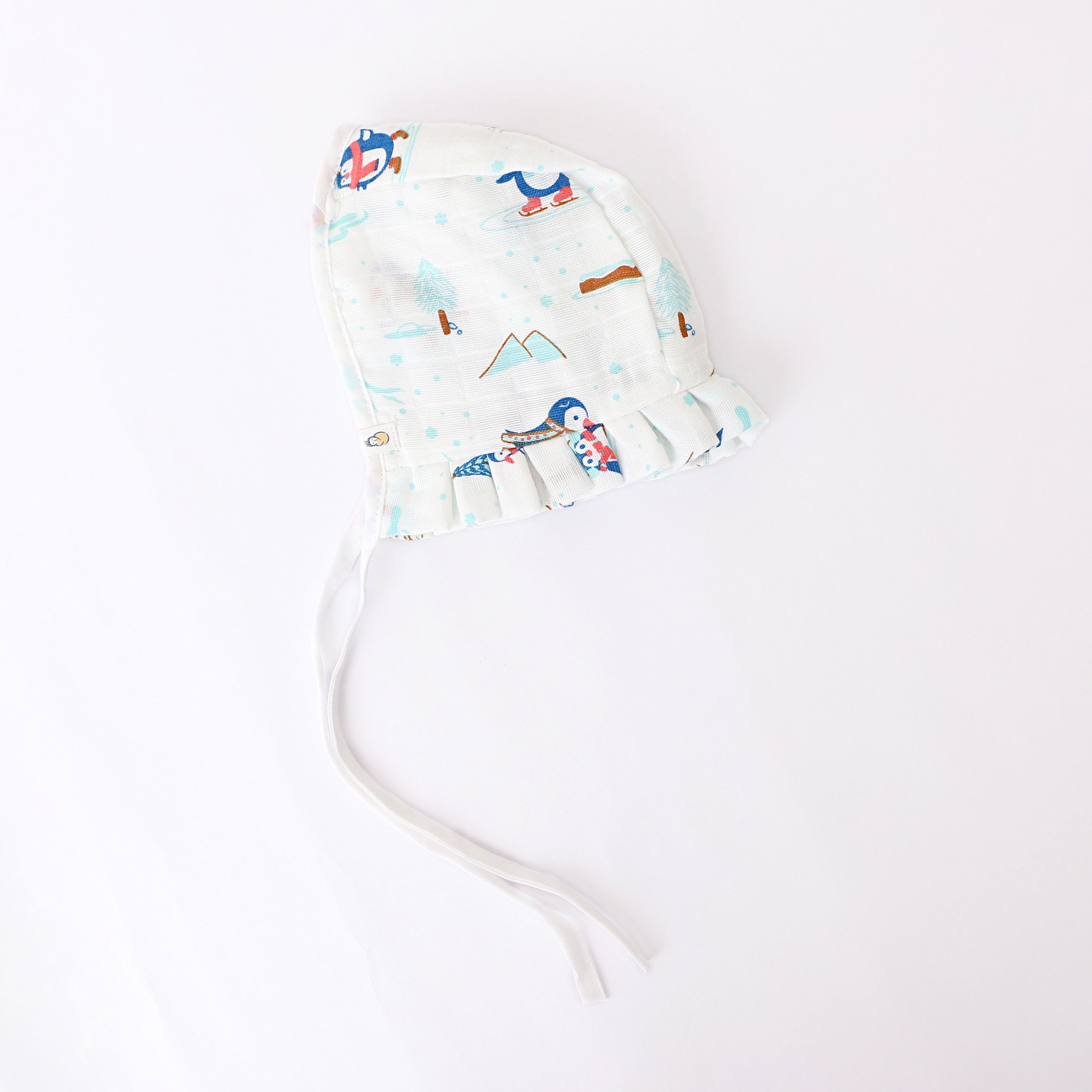 Baby Cap, Mittens and booties Set - Penguin Wonderland (0 - 3 months)