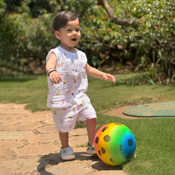 Rainbow Popsicles - Muslin Unisex Sleeveless top & Shorts (0 - 4years) NEW