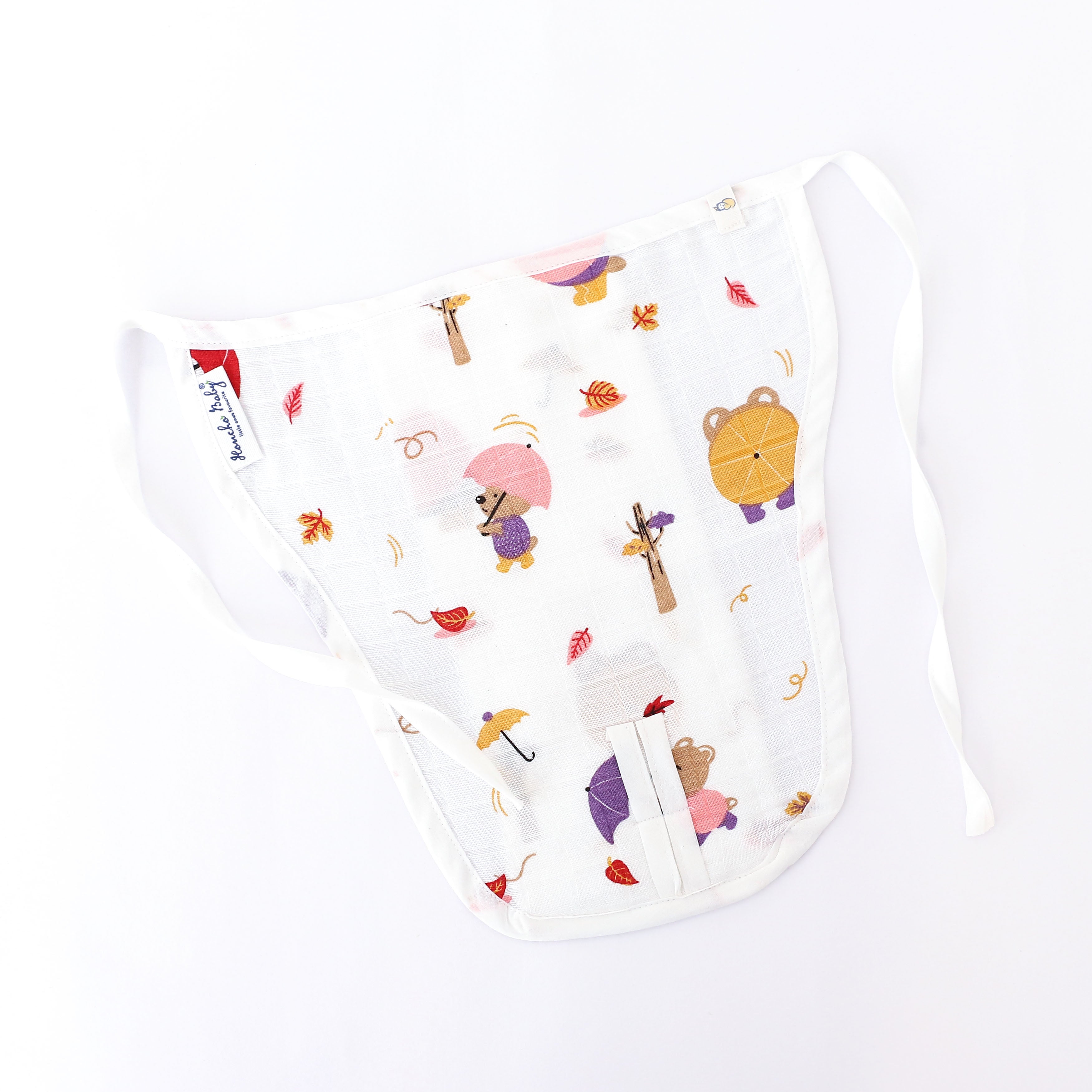 Assorted 3 pack - Reusable Muslin Nappies / Langot (4 Layered Central Panel) - Little explorer combo