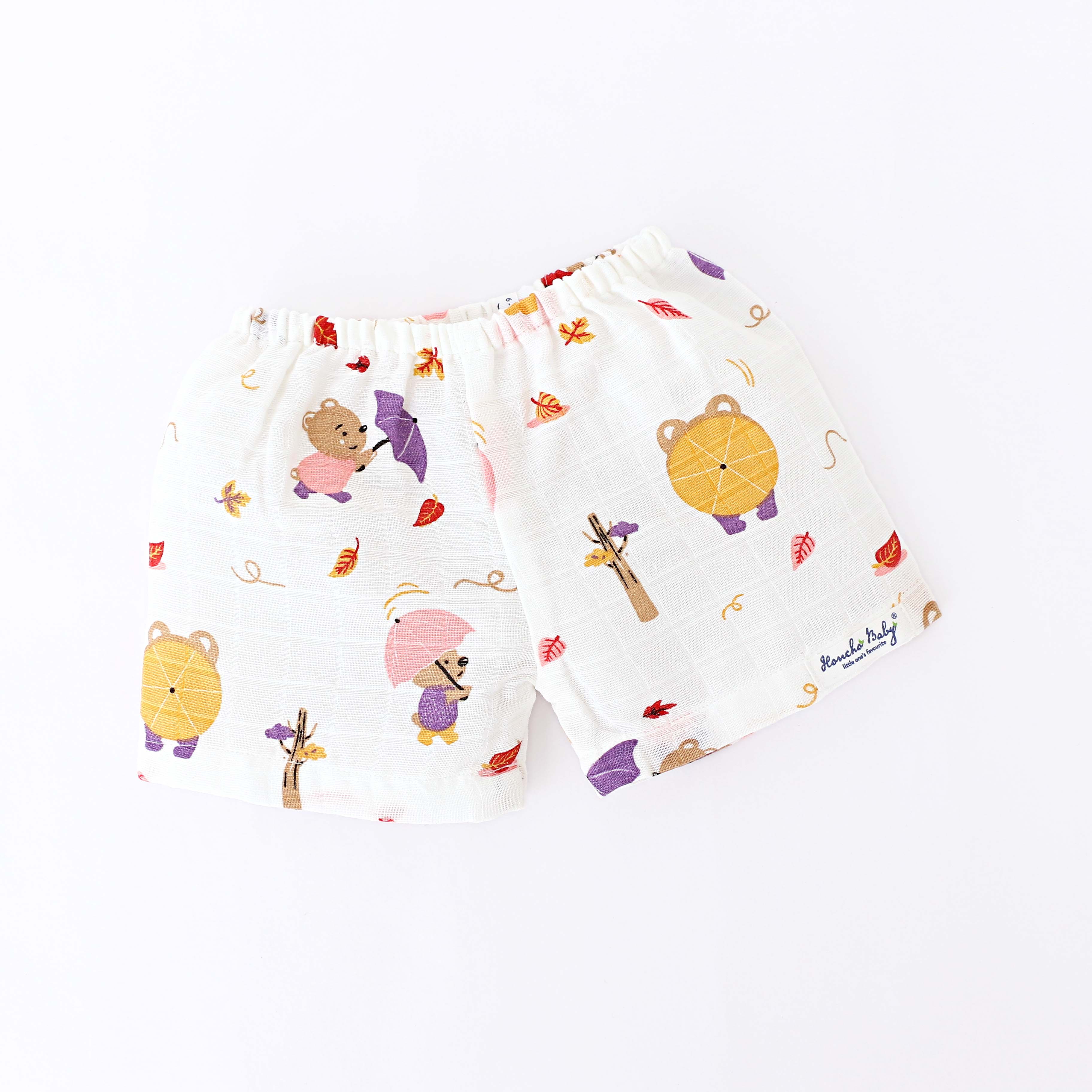 Muslin Unisex Shorts- Assorted Pack of 3 (0 - 4 years) Little Explorer combo