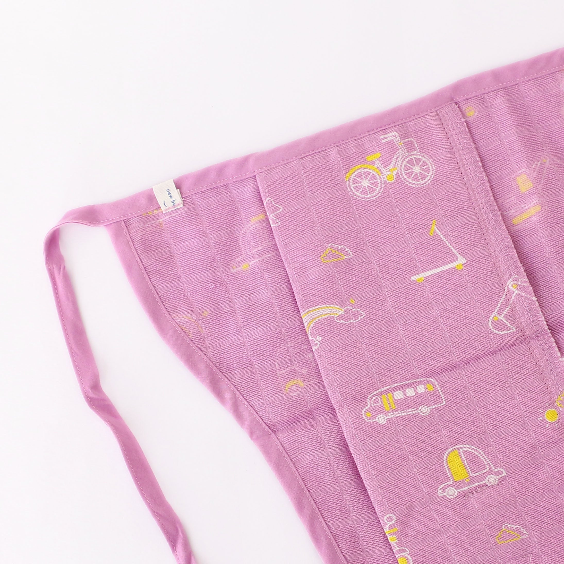 Assorted 3 pack - Reusable Muslin Nappies / Langot (4 Layered Central Panel) - Little explorer combo