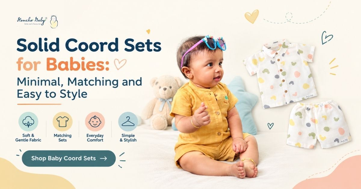 Solid Co ord Sets for Babies