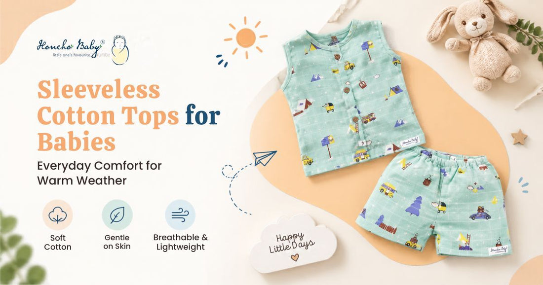 baby sleeveless cotton top