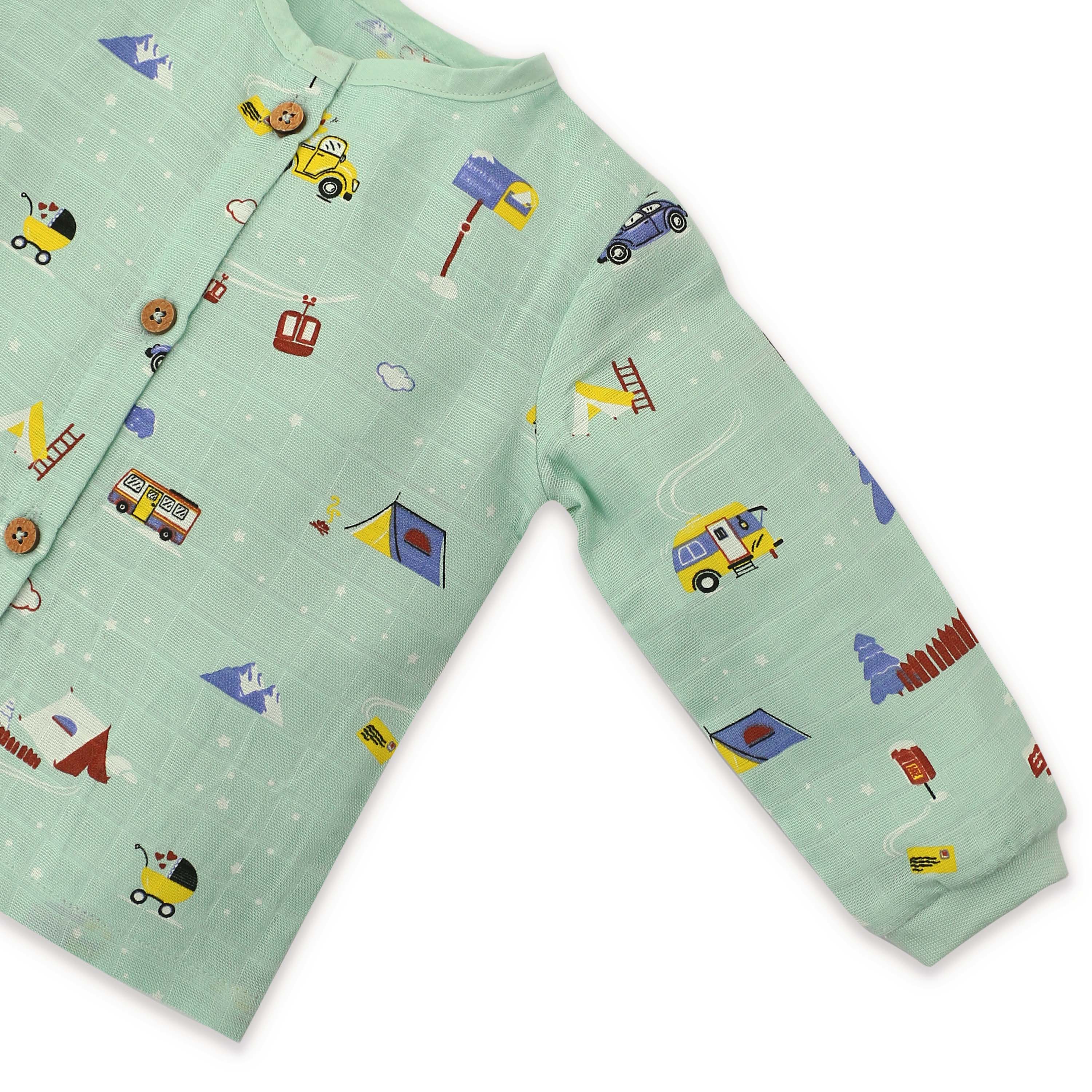 Snowy Village Tales - Unisex Full Sleeve and Pant set  (0M - 5years) NEW