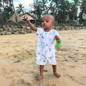 Buy soft muslin cloth for baby in lightweight printed outfit online