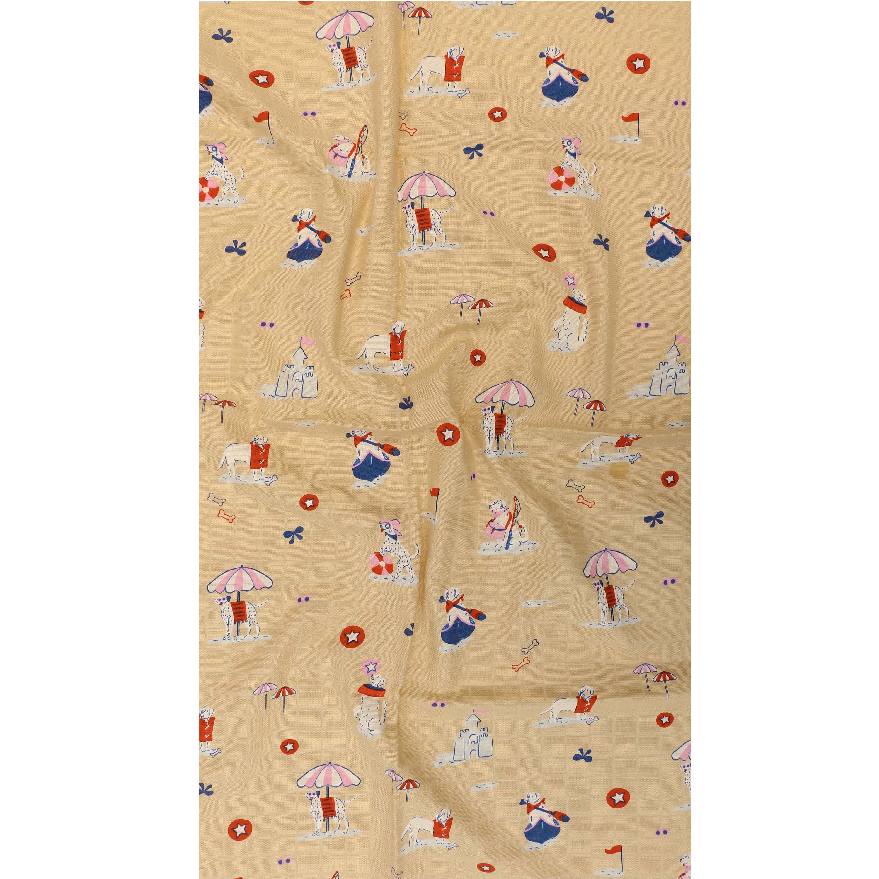 Paw-some Beach Day - Muslin 100% Cotton Baby Towel (65 X 90 cms) 1 pack NEW