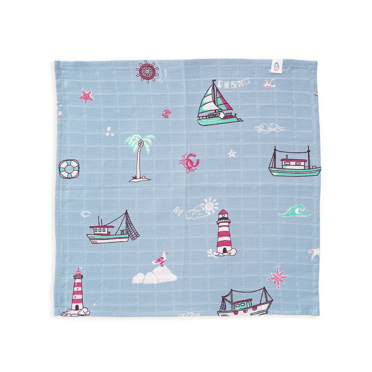 Muslin Wash cloth / Hand kerchief - 6 Pack S10 (27x27 Cm)