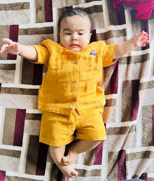 Loads of Love Co-ord set ( 0 months - 4 years ) | 1 pack | Mustard