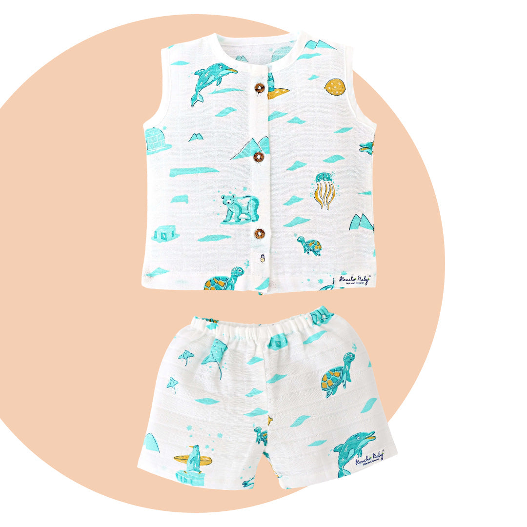 Sleeveless Top & Shorts (newborn to 4years) 6 Pack -