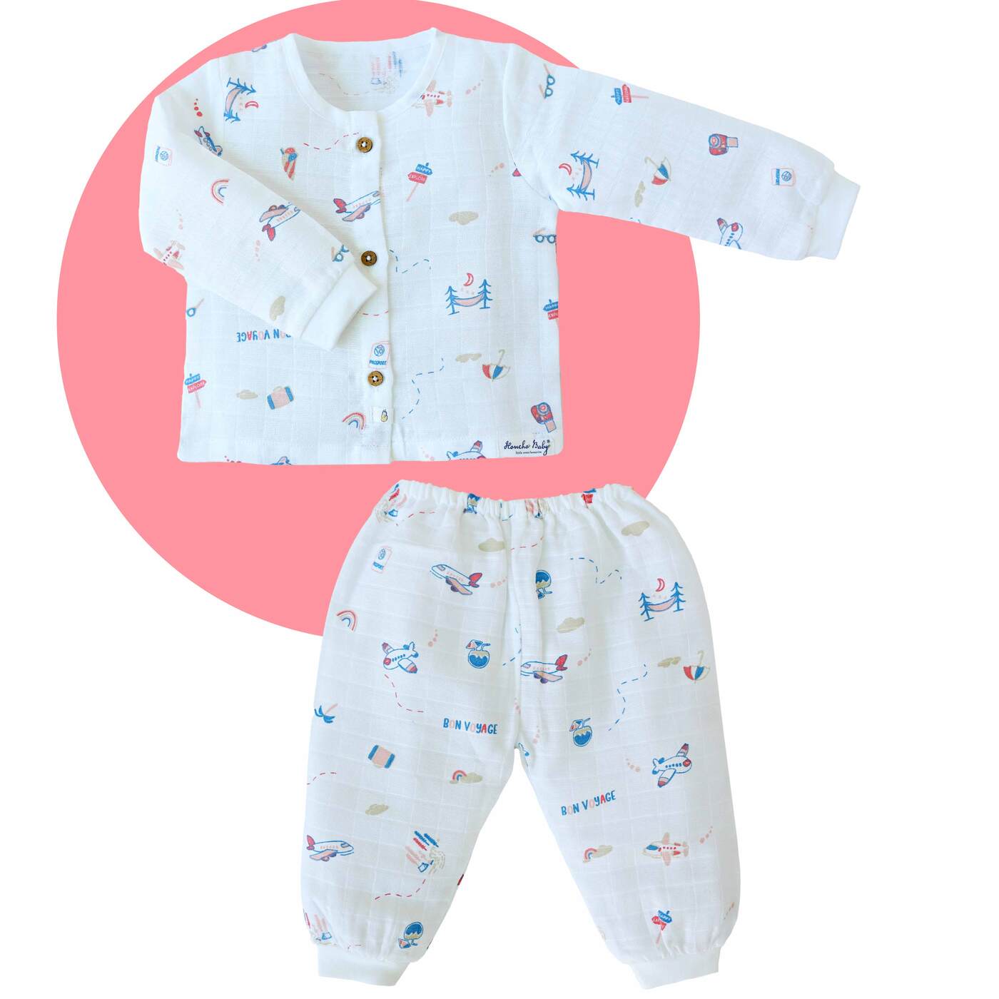 S6 Tiny Traveller - Unisex full sleeve and pant (0-4years)