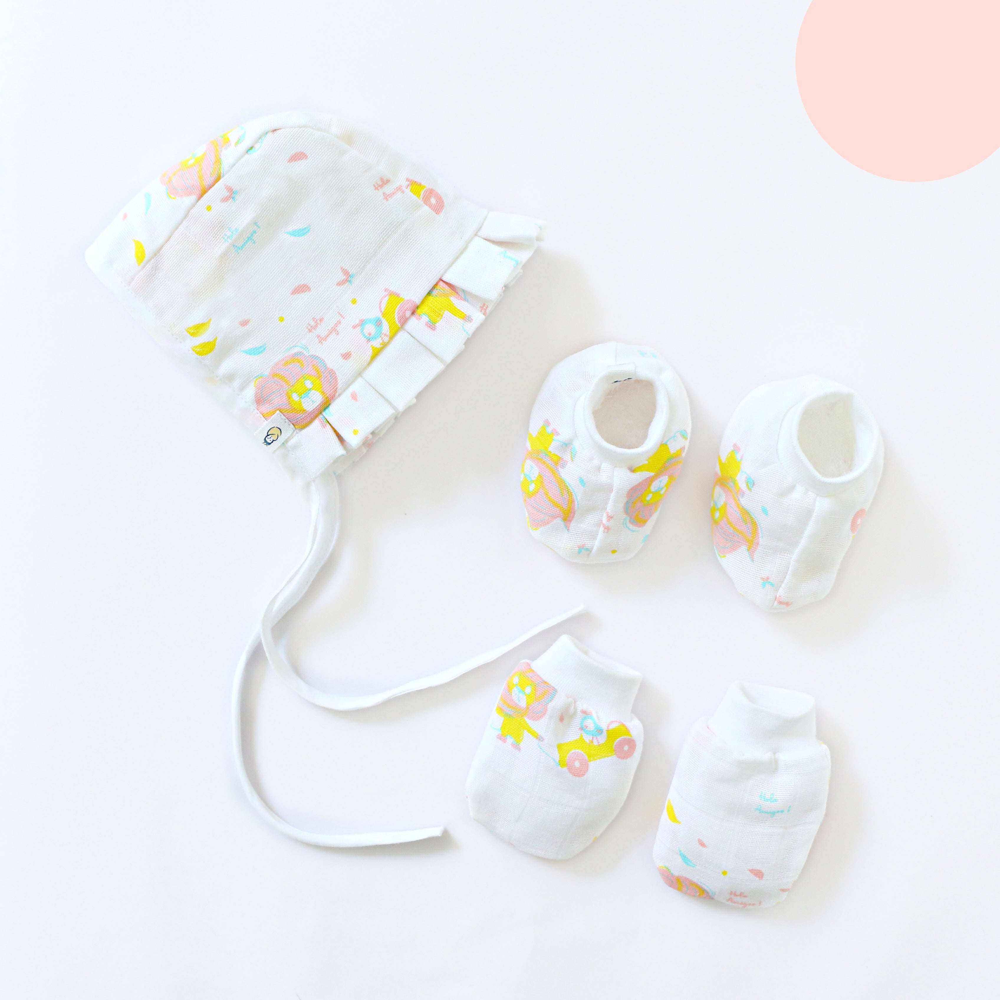 Baby essential Starter gift Kit - 6 piece set - Lion & The Bird