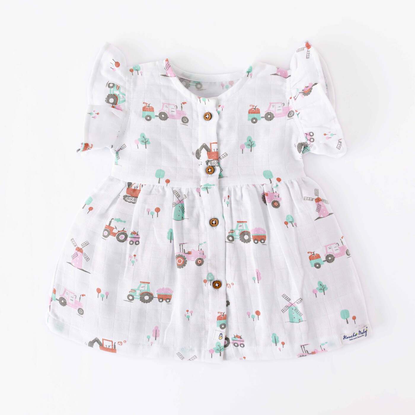 Tiny Harvester - 100% cotton Frock (0 to 4years)