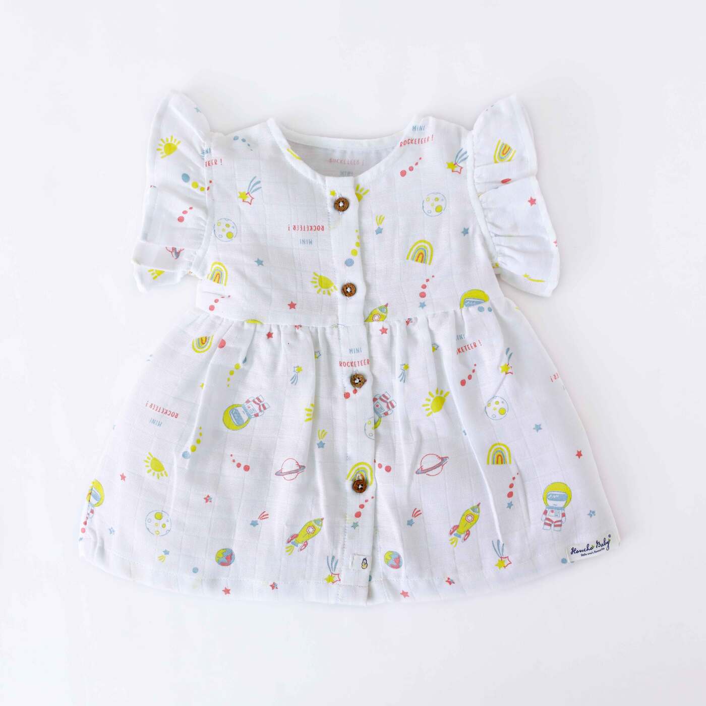 Mini Rocketeer - 100% Cotton Frock (0 - 4 years)