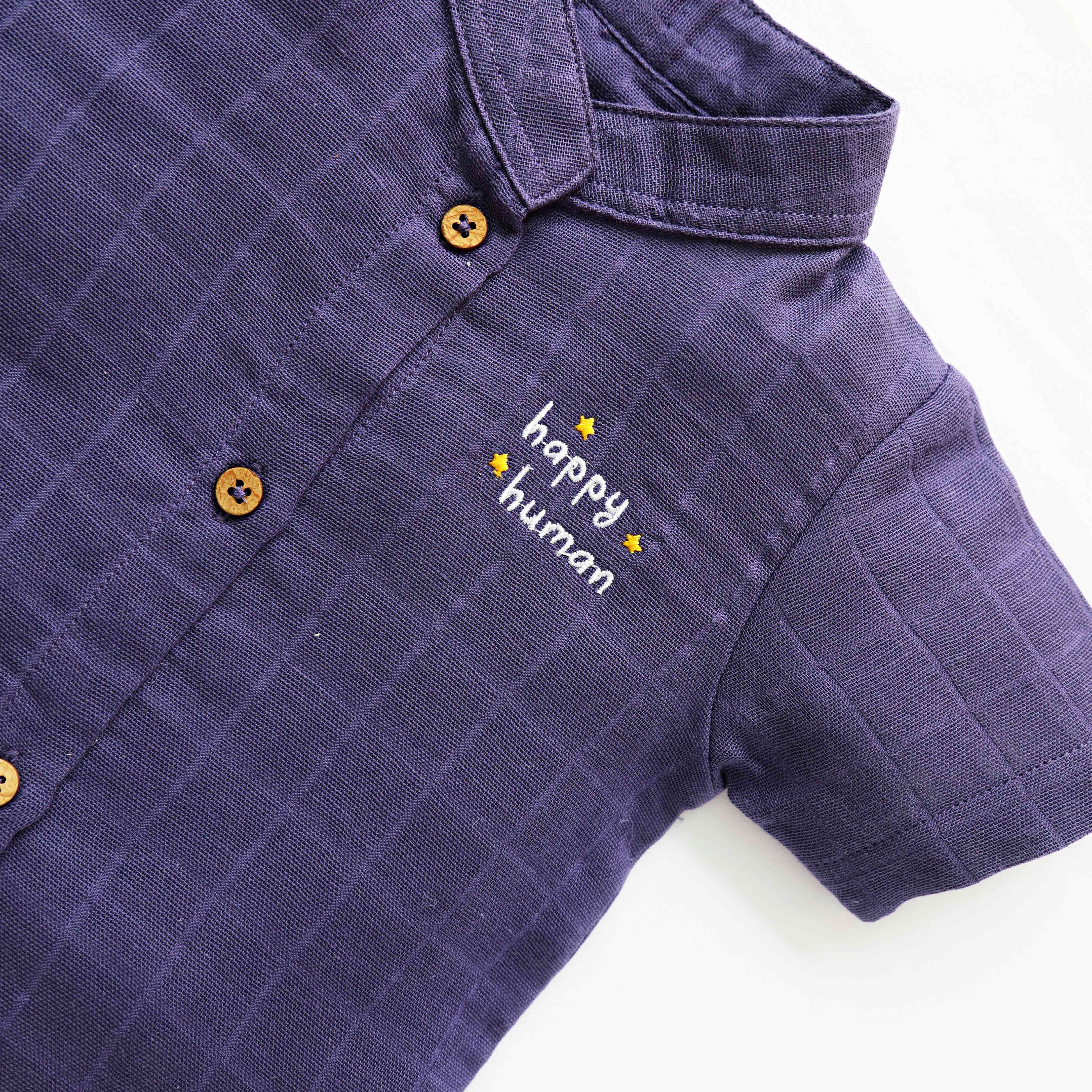 Happy Human Co-ord set ( 0 months - 4 years ) | 1 pack | Purple