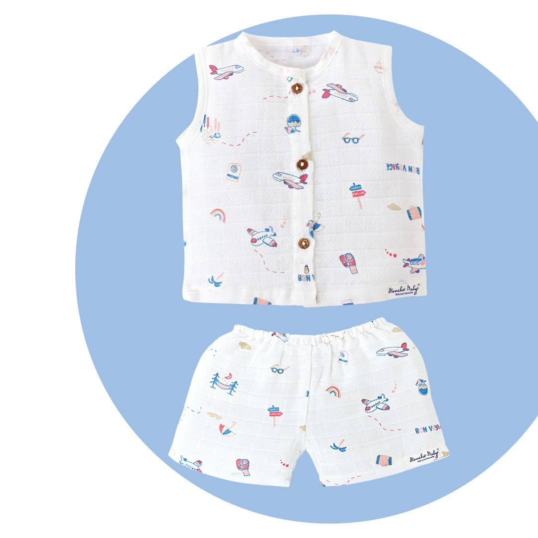 Sleeveless Top & Shorts (newborn to 4years) 6 Pack -