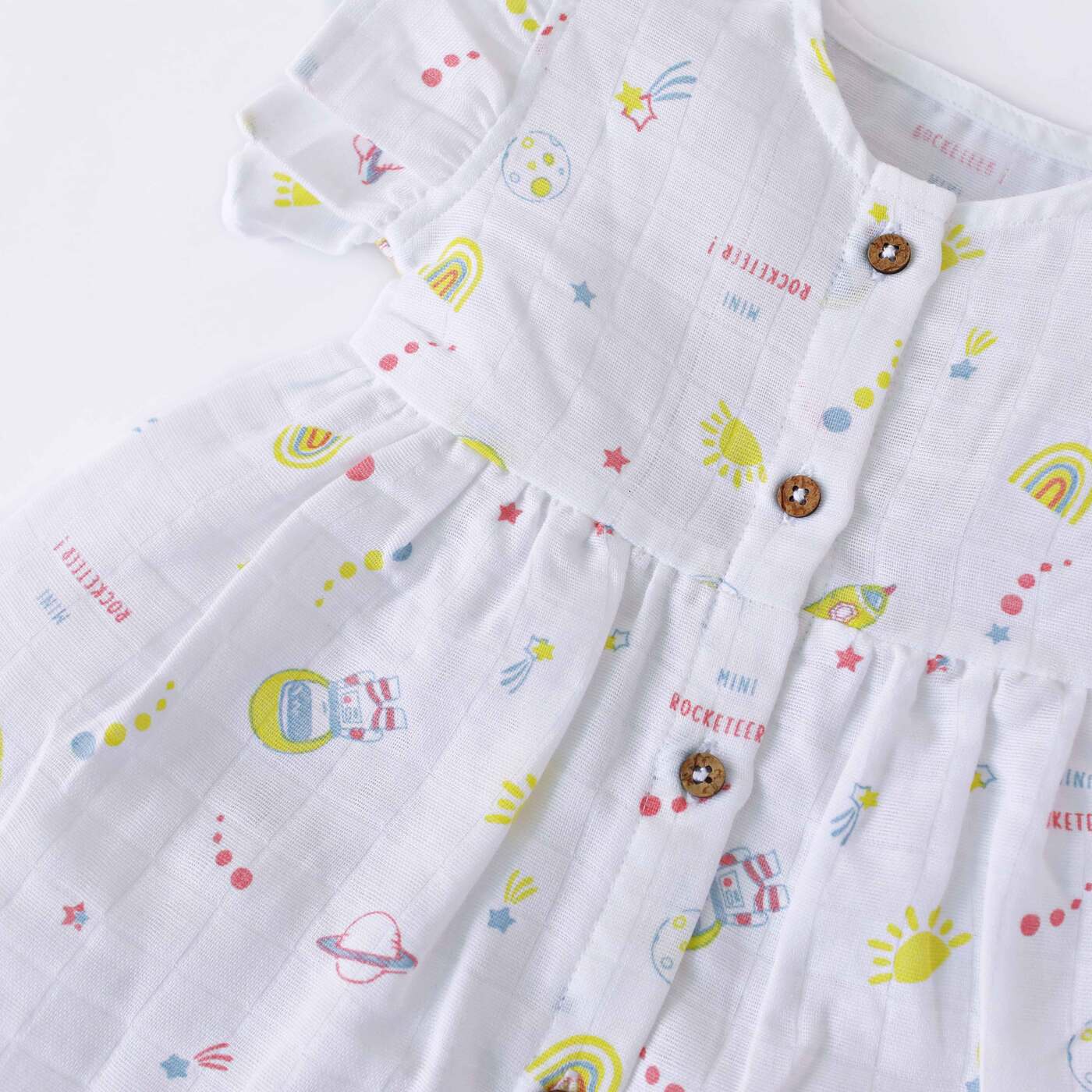 Mini Rocketeer - 100% Cotton Frock (0 - 4 years)