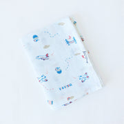 Tiny Traveller - Muslin 100% Cotton Baby Towel (65 X 90 cms) 1 pack