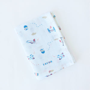 Tiny Traveller - Muslin 100% Cotton Baby Towel (65 X 90 cms) 1 pack