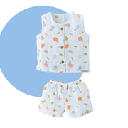 Tropical Tango - Muslin Unisex Sleeveless top & Shorts (0 - 4years)