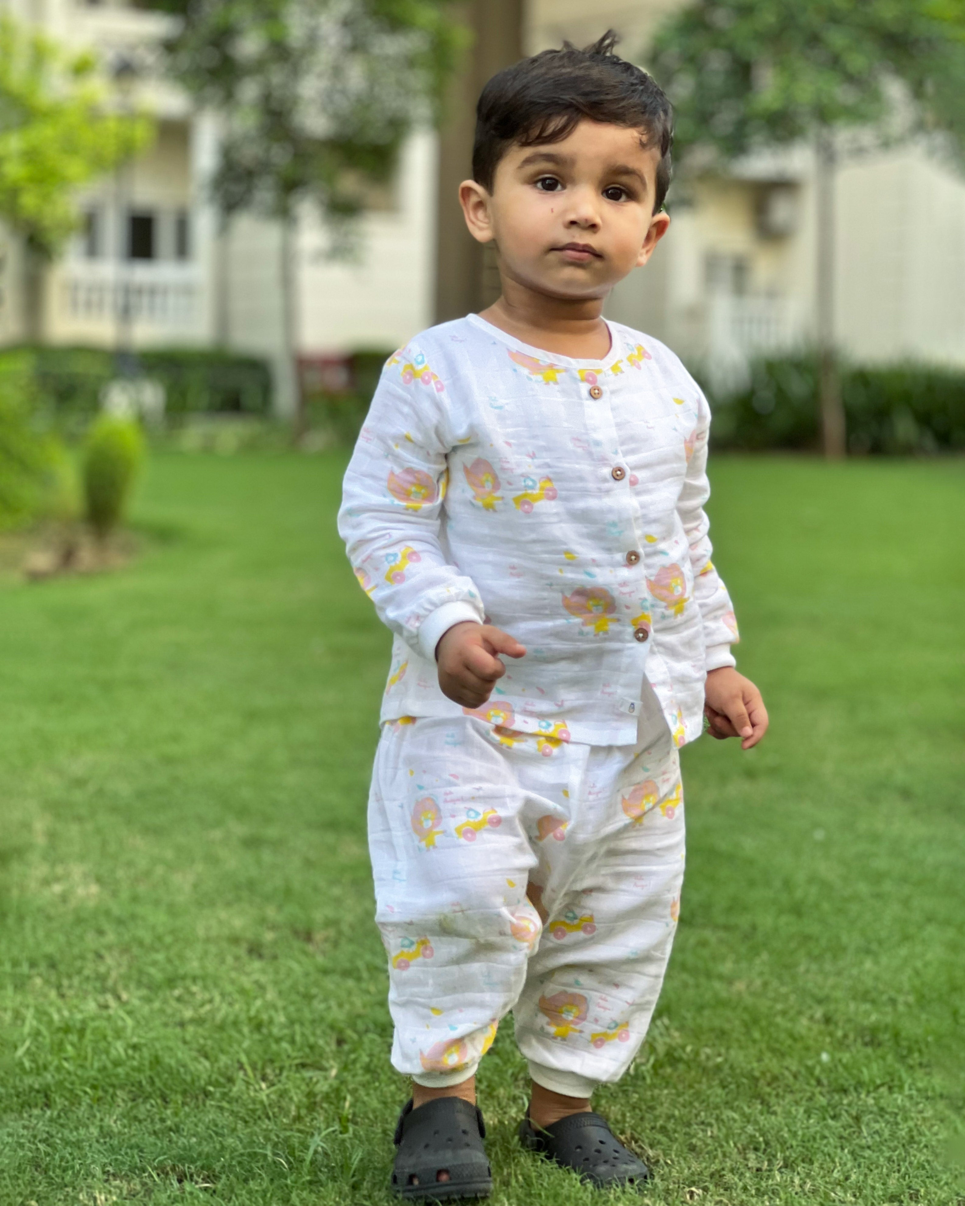 muslin full sleeve jablas - 0 - 3 years – Honcho Baby