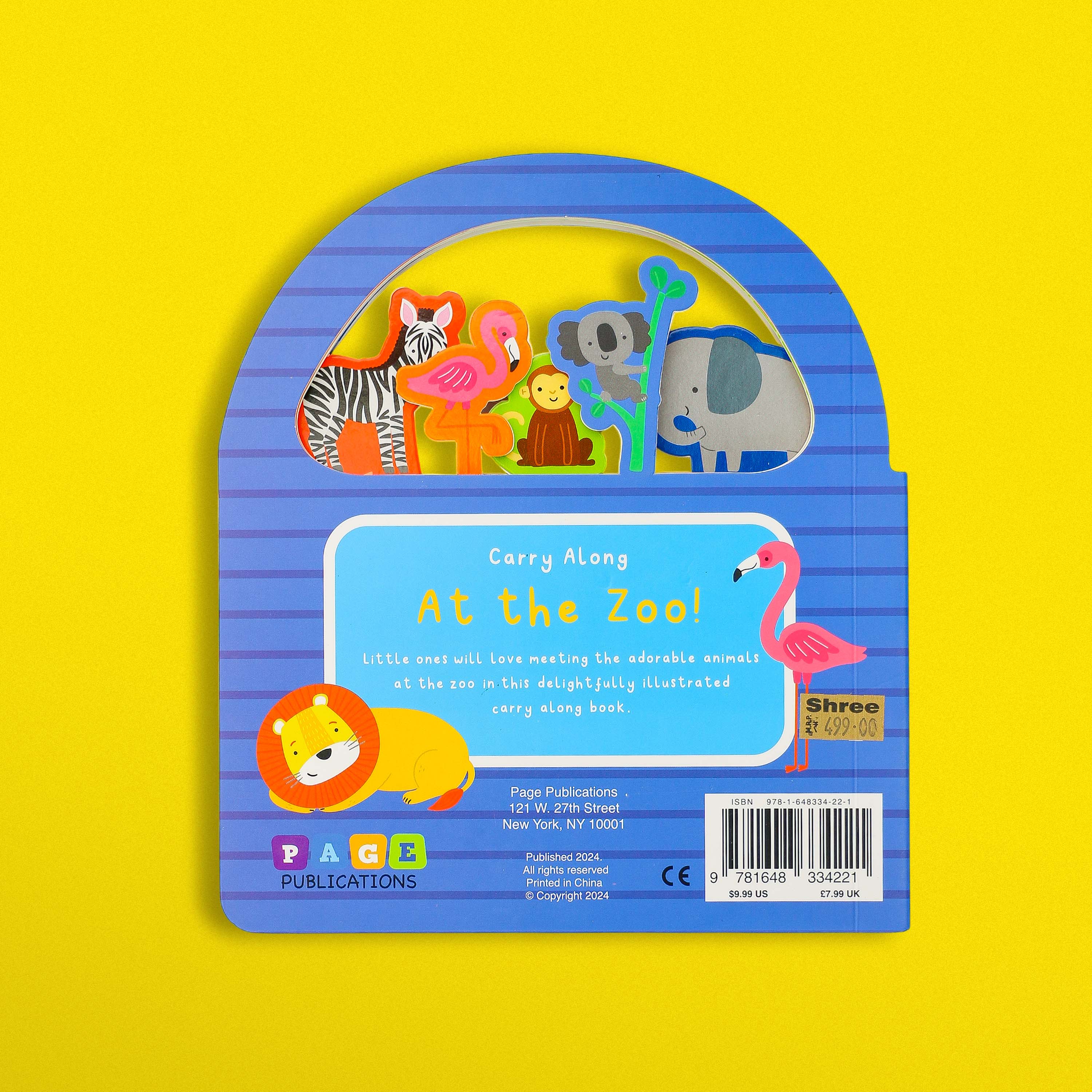 Carry Along At the Zoo - Interactive Baby & Toddler Book with Handle