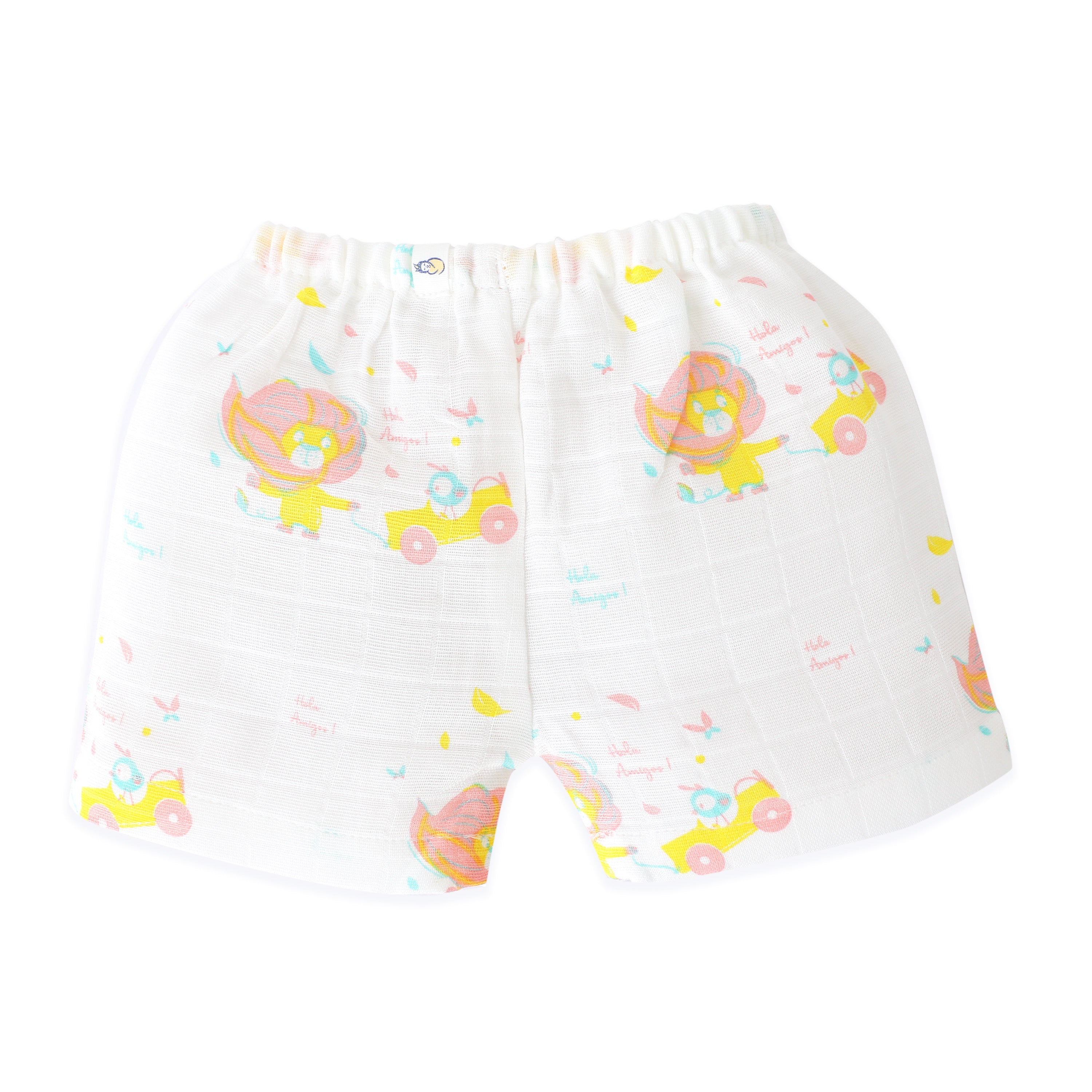 Boys Muslin Shirt & Shorts Set (0M – 5Y) - Assorted 3 Pack - Little Adventure Combo NEW