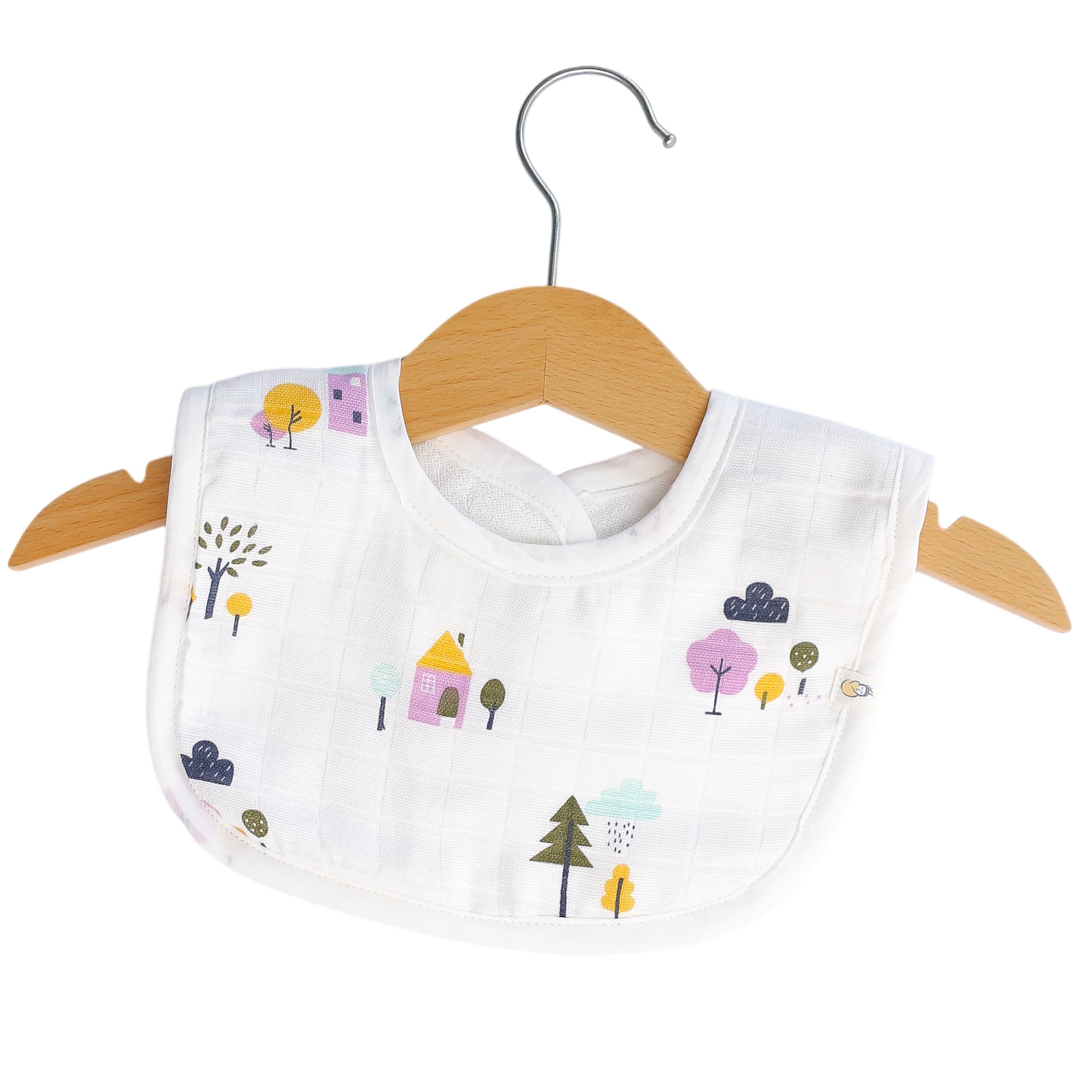 Reversible Muslin and Terry Bib - Assorted 3 Pack - Wonder Tales Combo  NEW