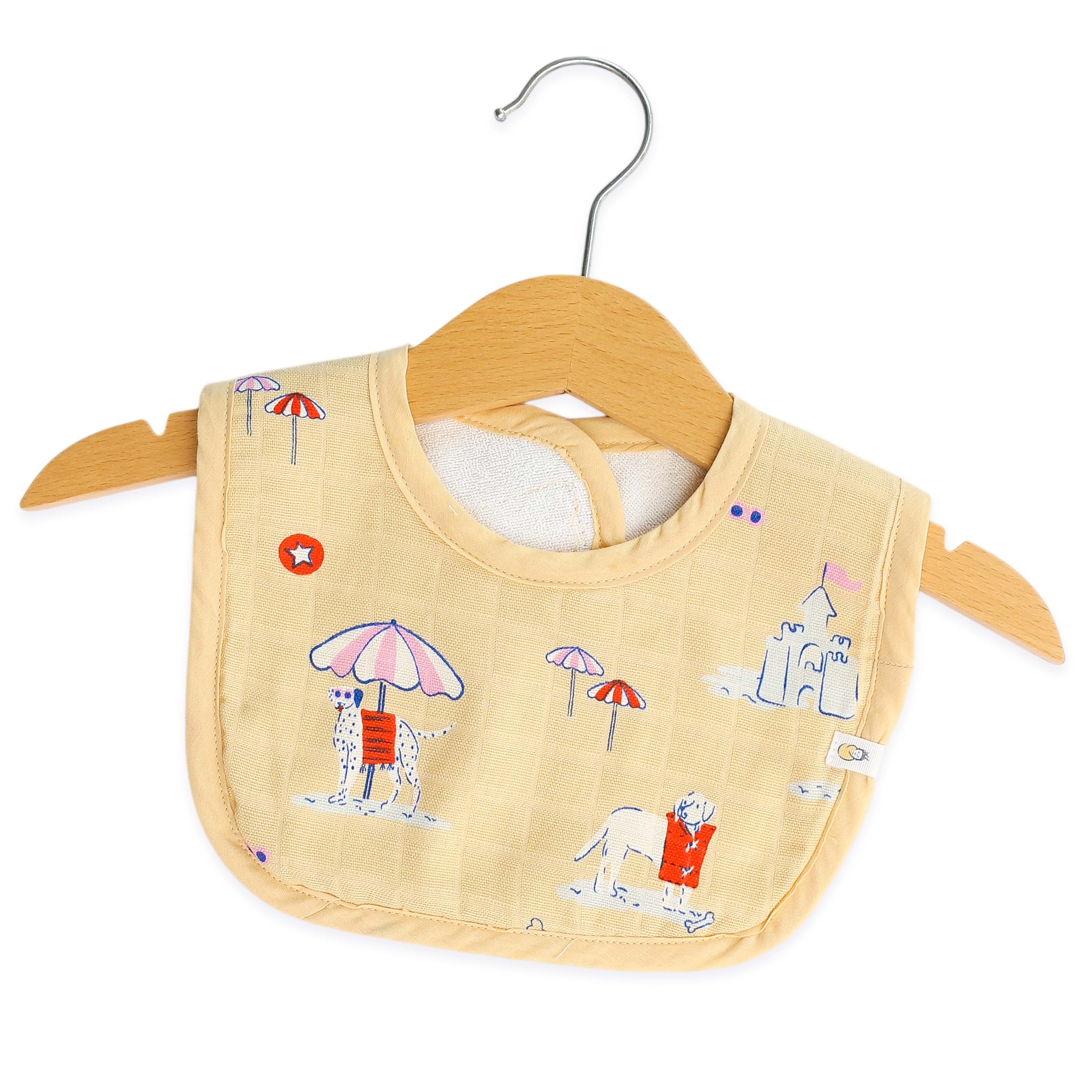 Reversible Muslin and Terry Bib - Assorted 3 Pack - Wonder Tales Combo  NEW