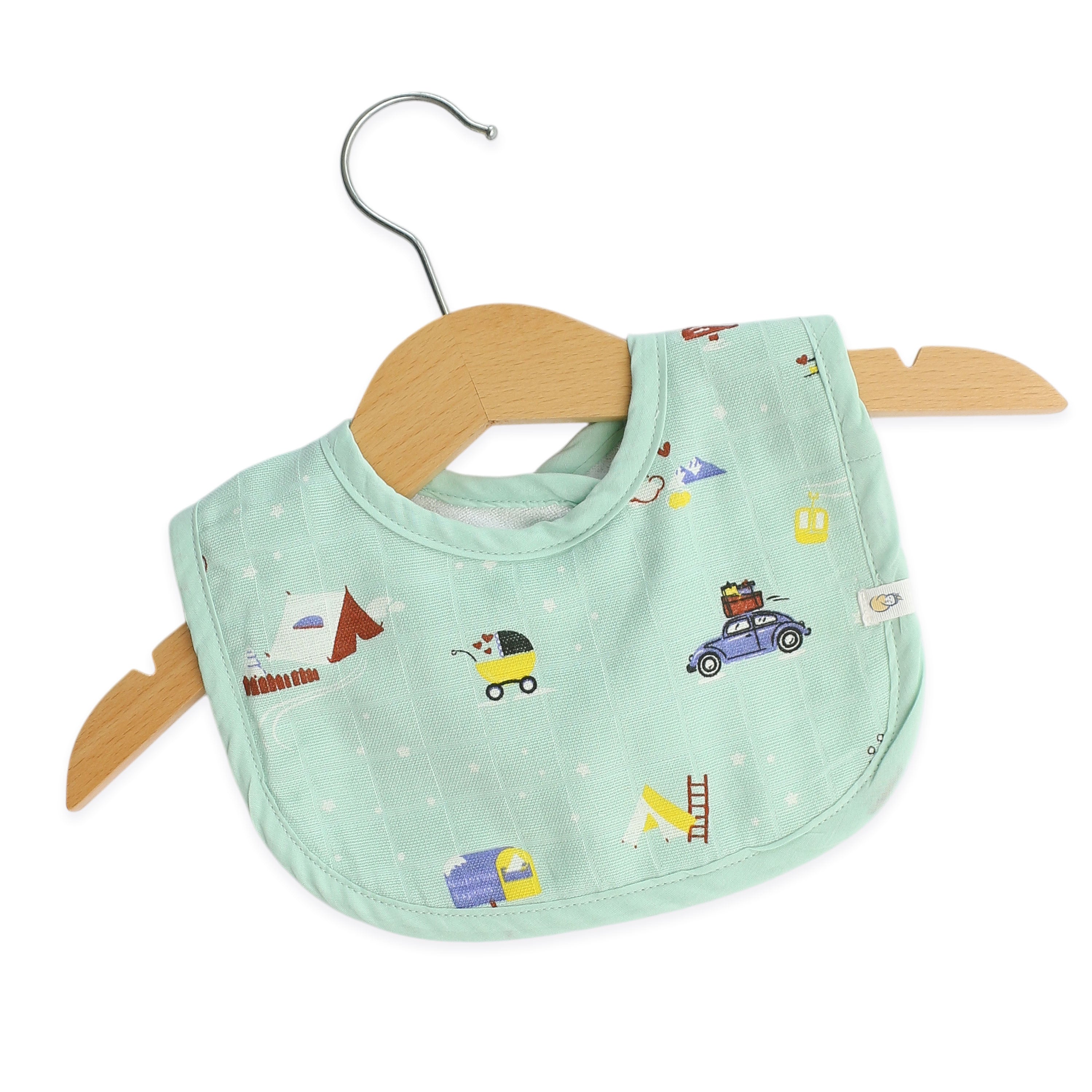 Reversible Muslin and Terry Bib - Assorted 3 Pack - Little Adventure Combo  NEW
