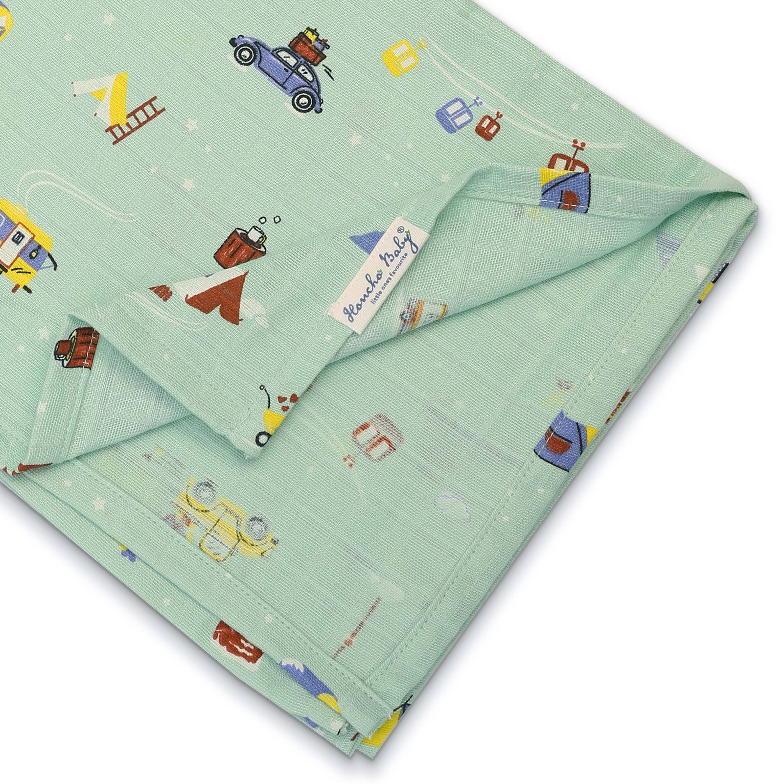 Snowy Village Tales - Muslin 100% Cotton Baby Towel (65 X 90 cms) 1 pack NEW