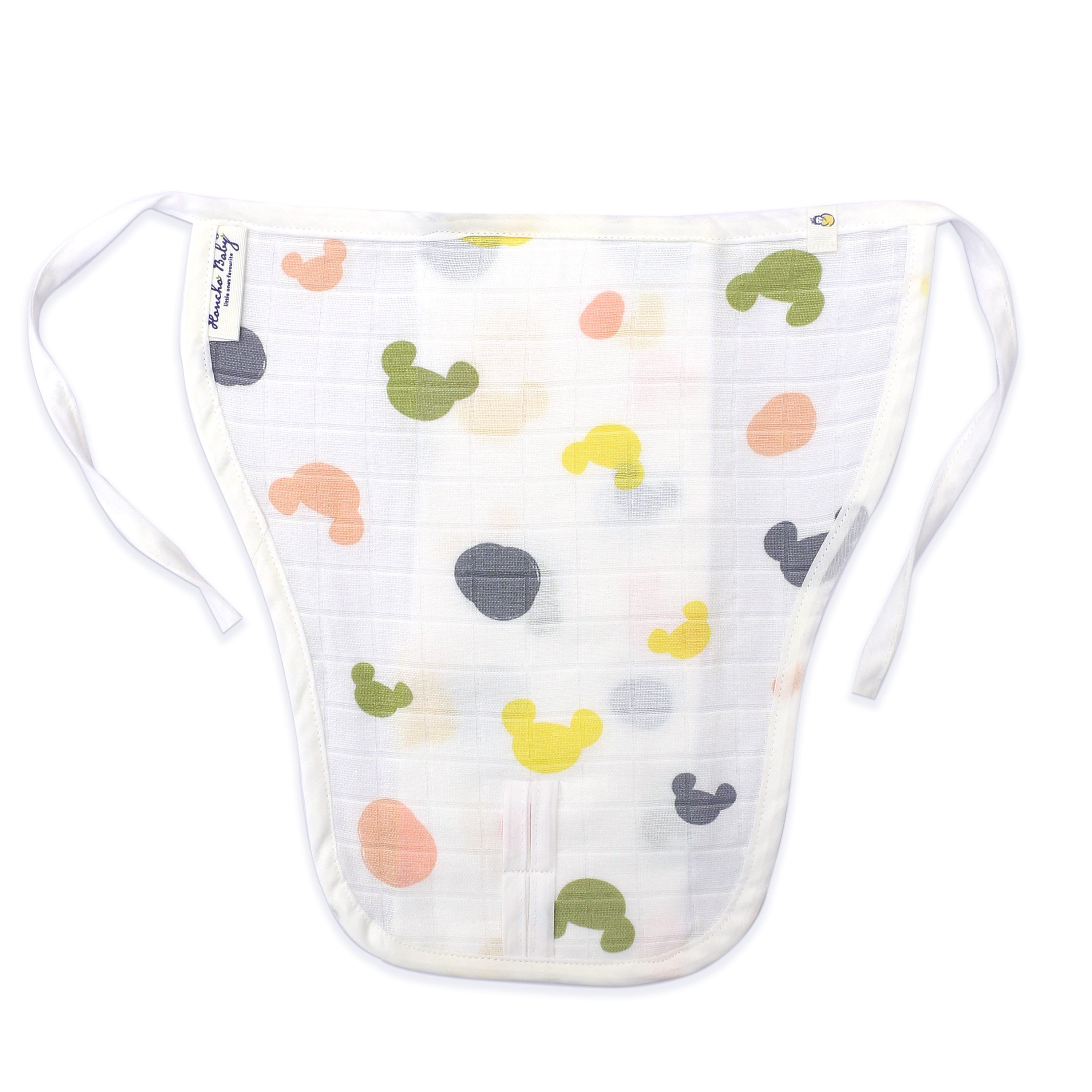 Assorted 6 pack - Reusable Muslin Nappies / Langot (4 Layered Central Panel)