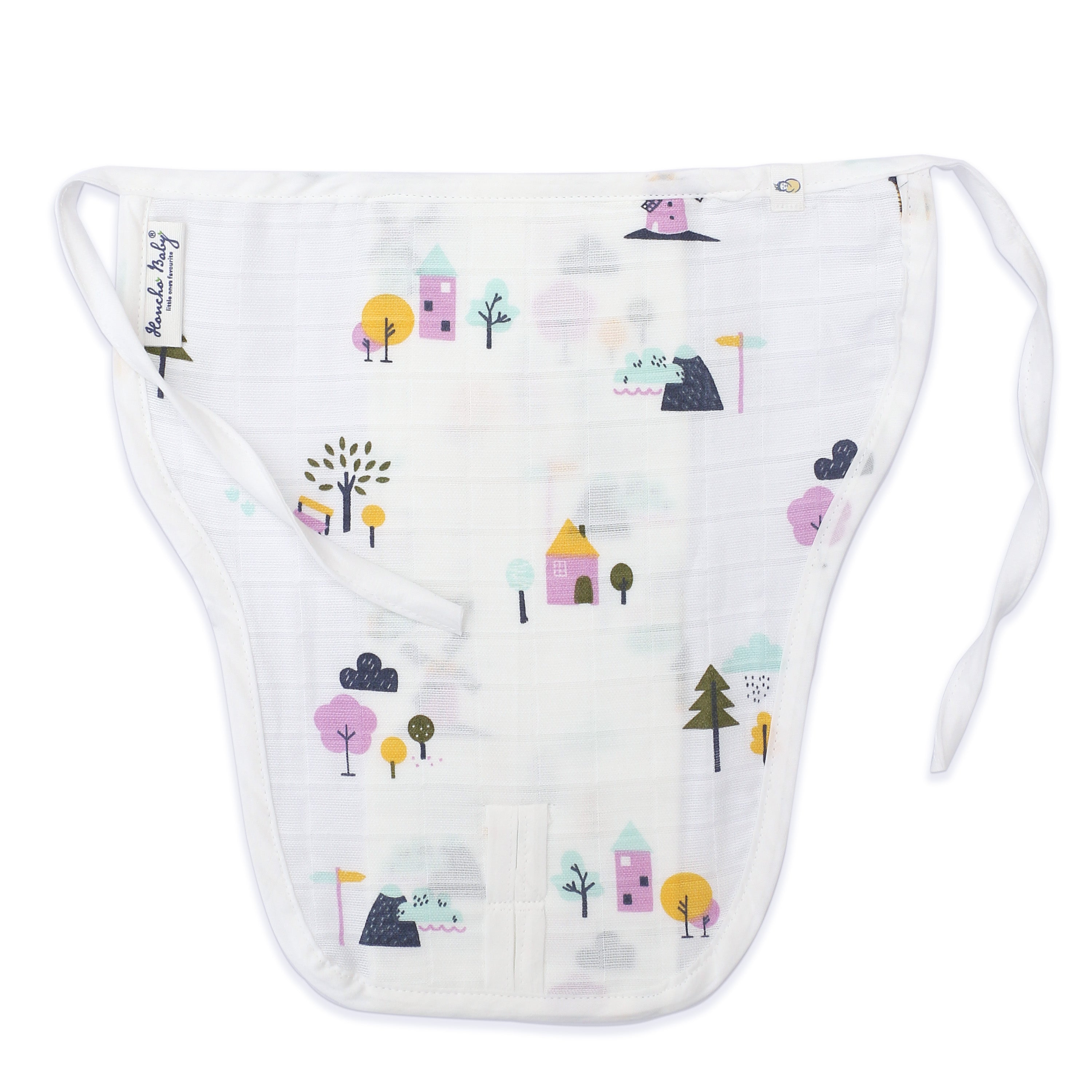 Assorted 6 pack - Reusable Muslin Nappies / Langot (4 Layered Central Panel)