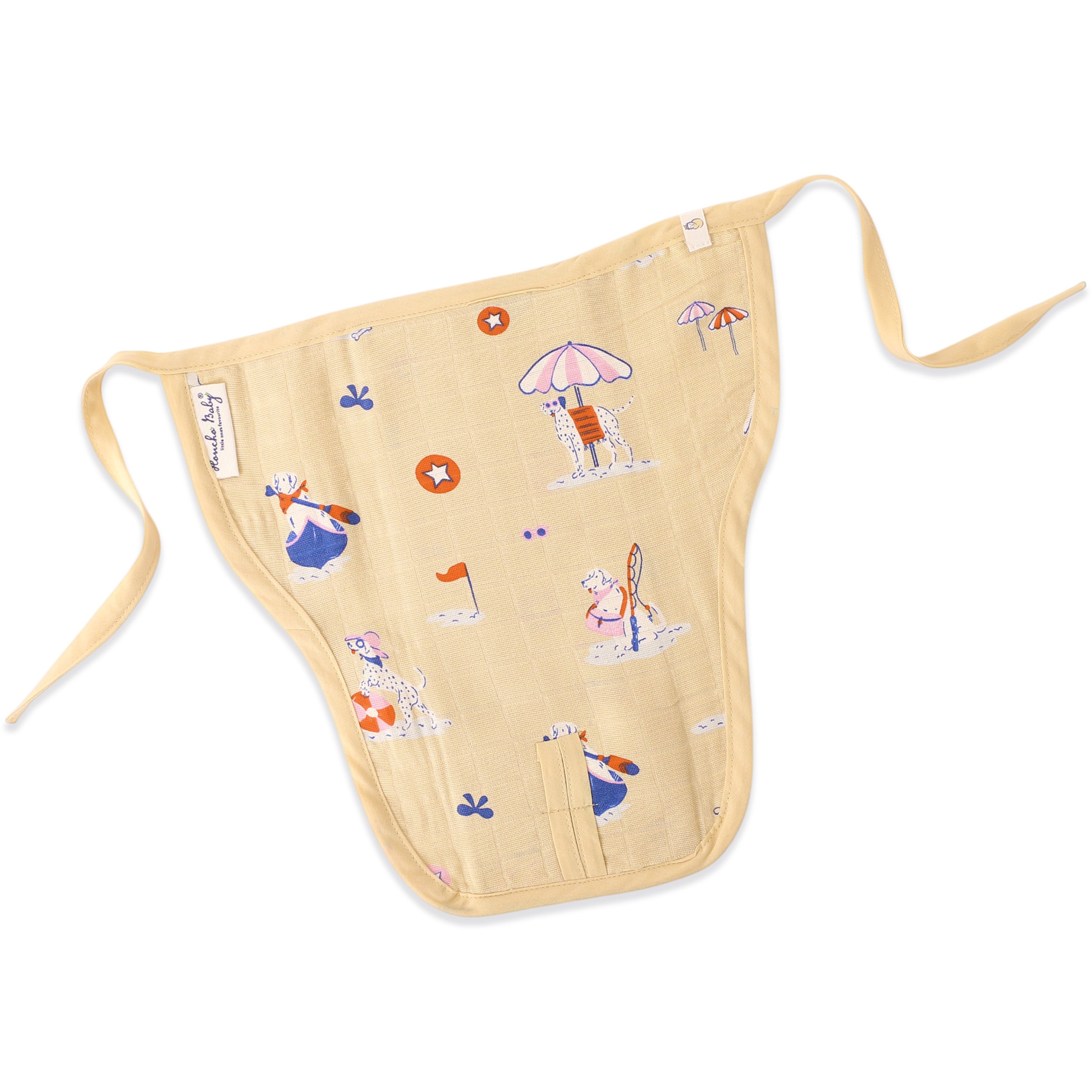 Assorted 6 pack - Reusable Muslin Nappies / Langot (4 Layered Central Panel)