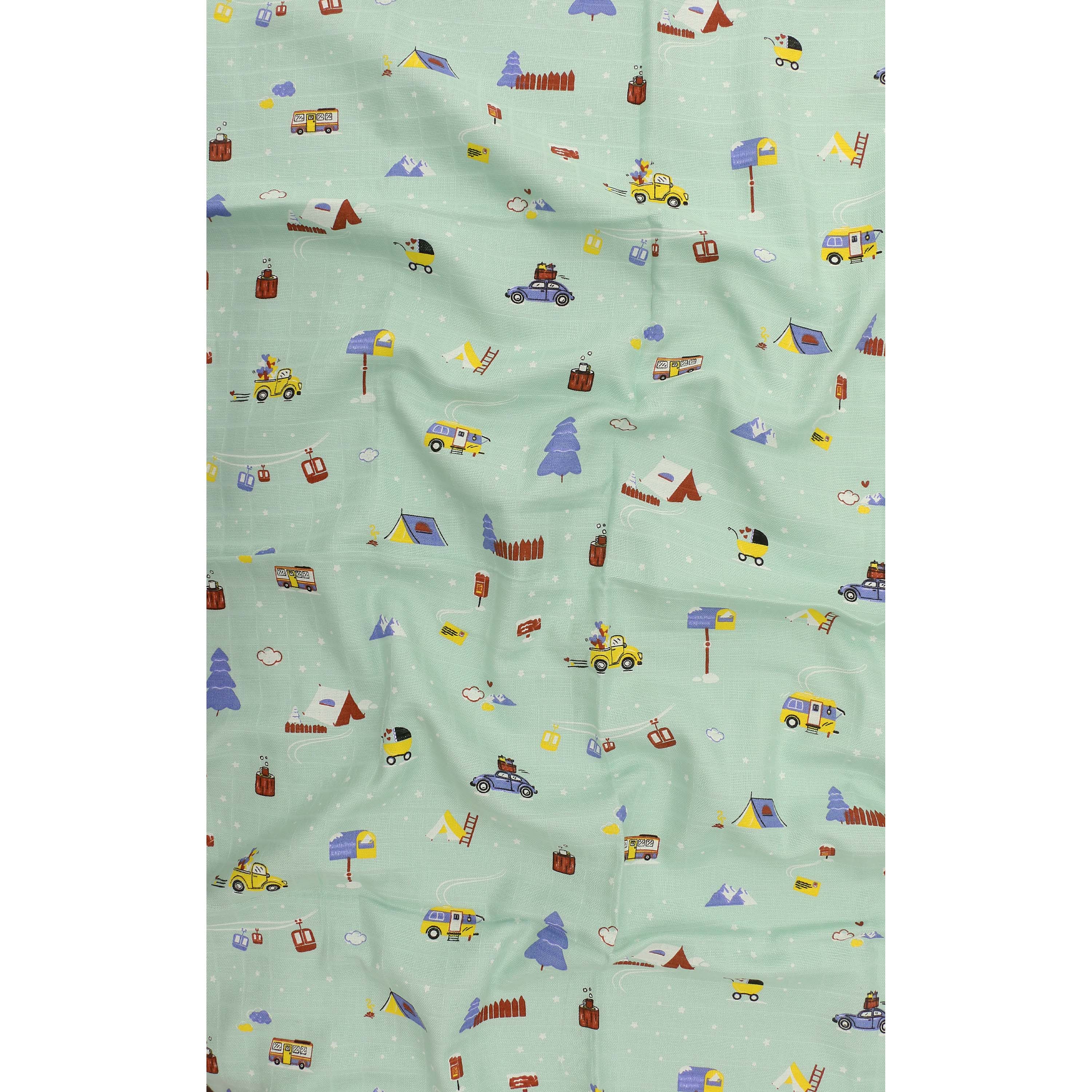 Snowy Village Tales - Muslin 100% Cotton Baby Towel (65 X 90 cms) 1 pack NEW