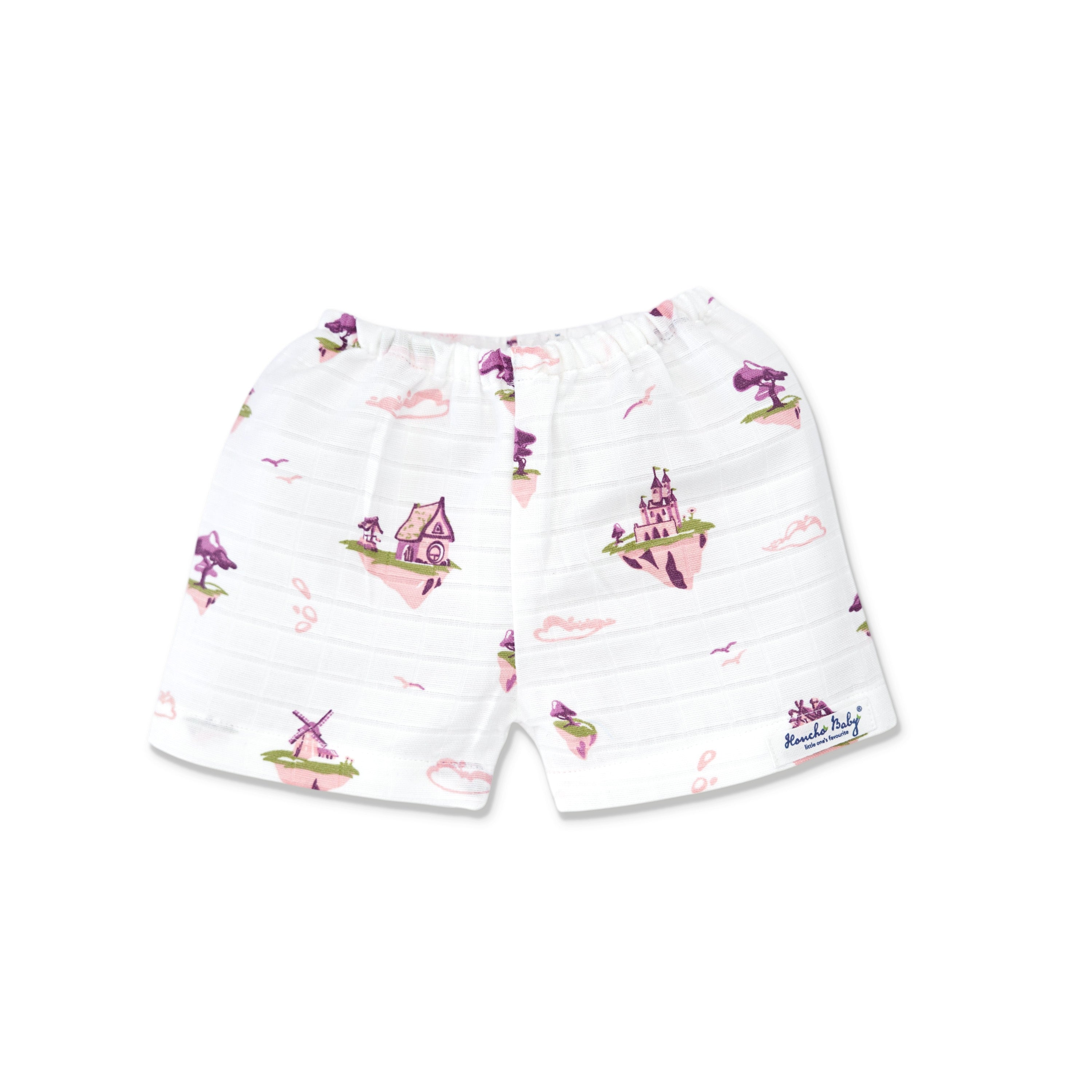 Muslin Half Sleeve Top & Shorts Set (0M – 5Y) Floating Magic Tales