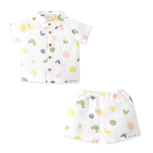 Candy Clouds - Muslin Half Sleeve Top & Shorts Set (0M – 5Y)