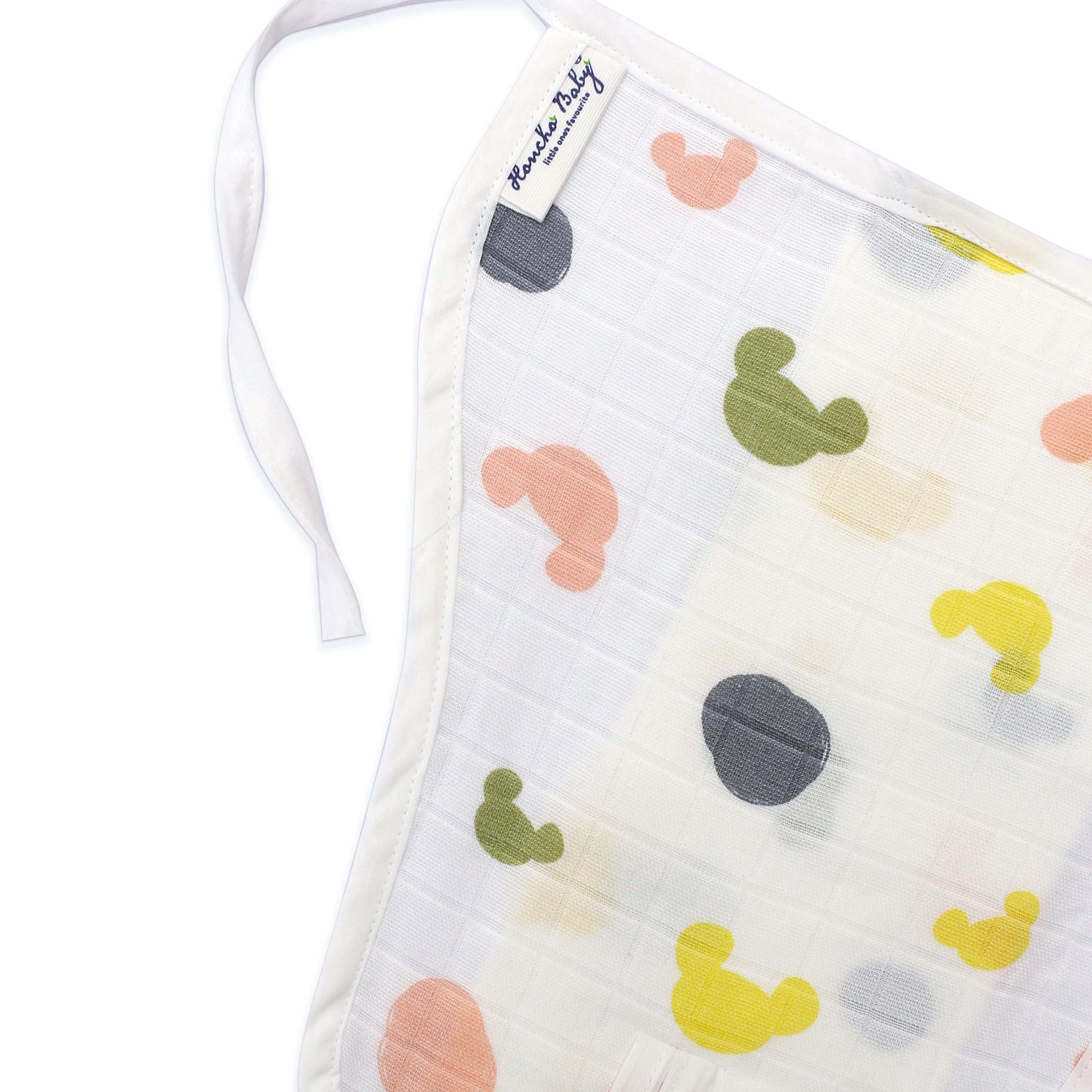 Assorted 6 pack - Reusable Muslin Nappies / Langot (4 Layered Central Panel)