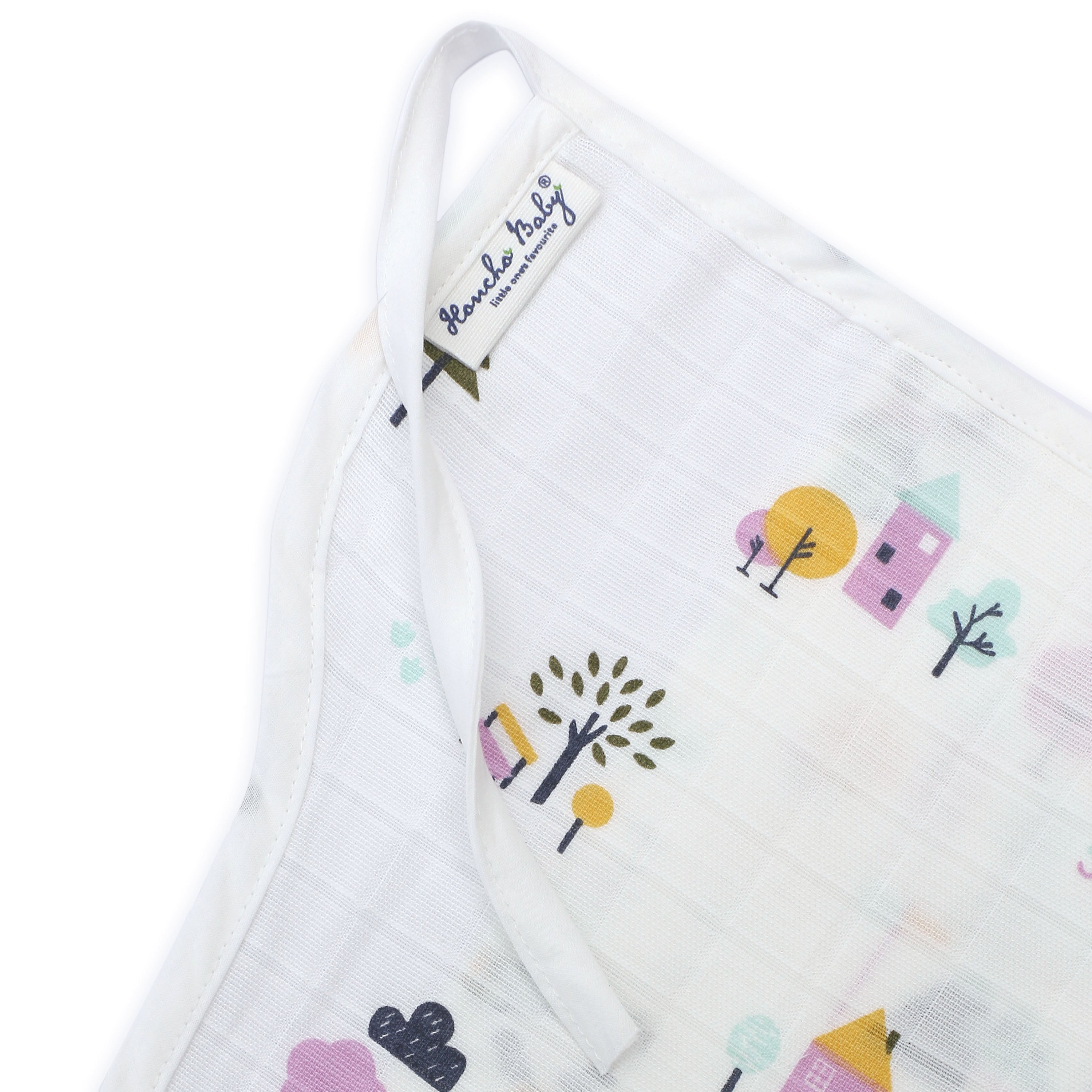Assorted 6 pack - Reusable Muslin Nappies / Langot (4 Layered Central Panel)