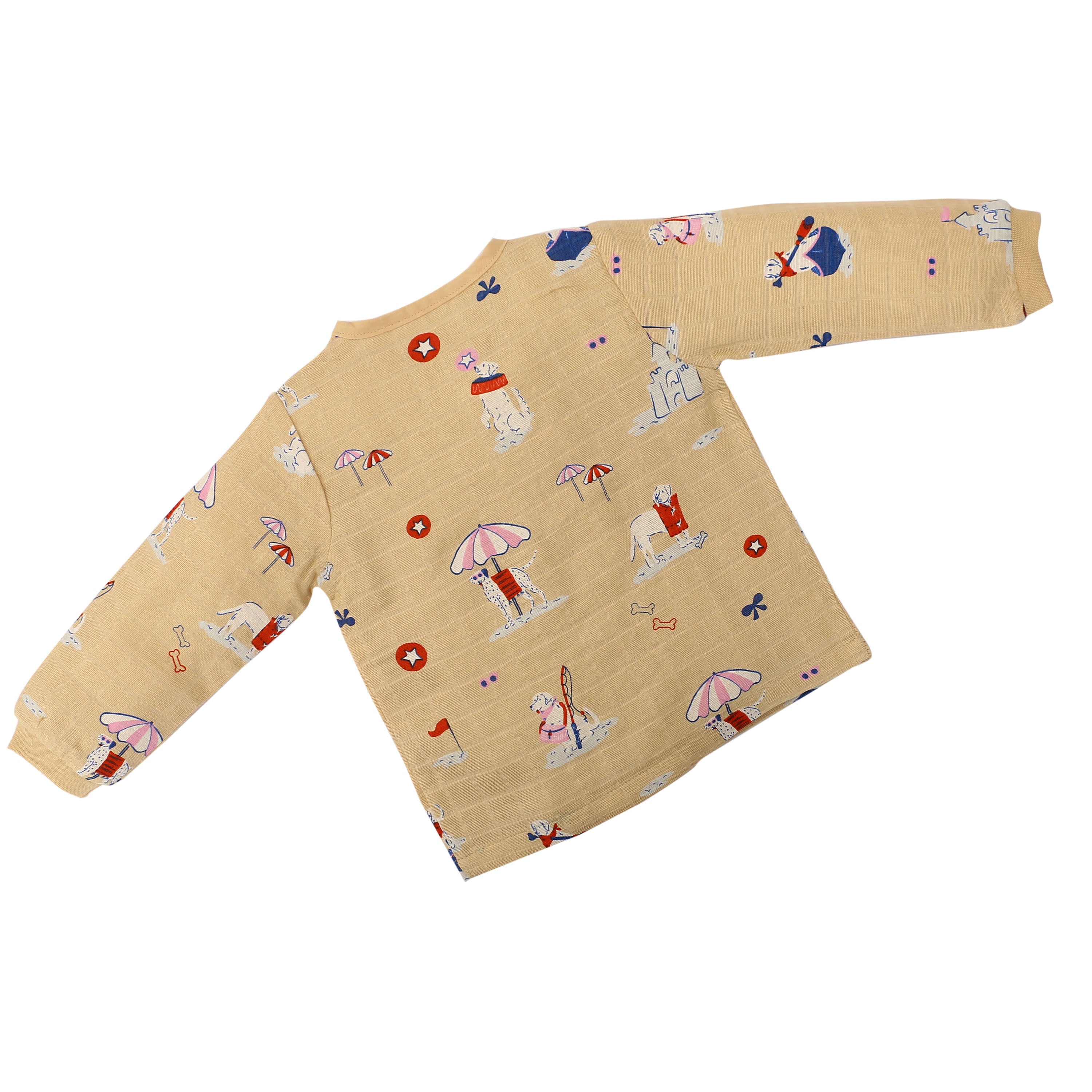 Paw-some Beach Day - Unisex Full Sleeve and Pant set  (0M - 5years) NEW