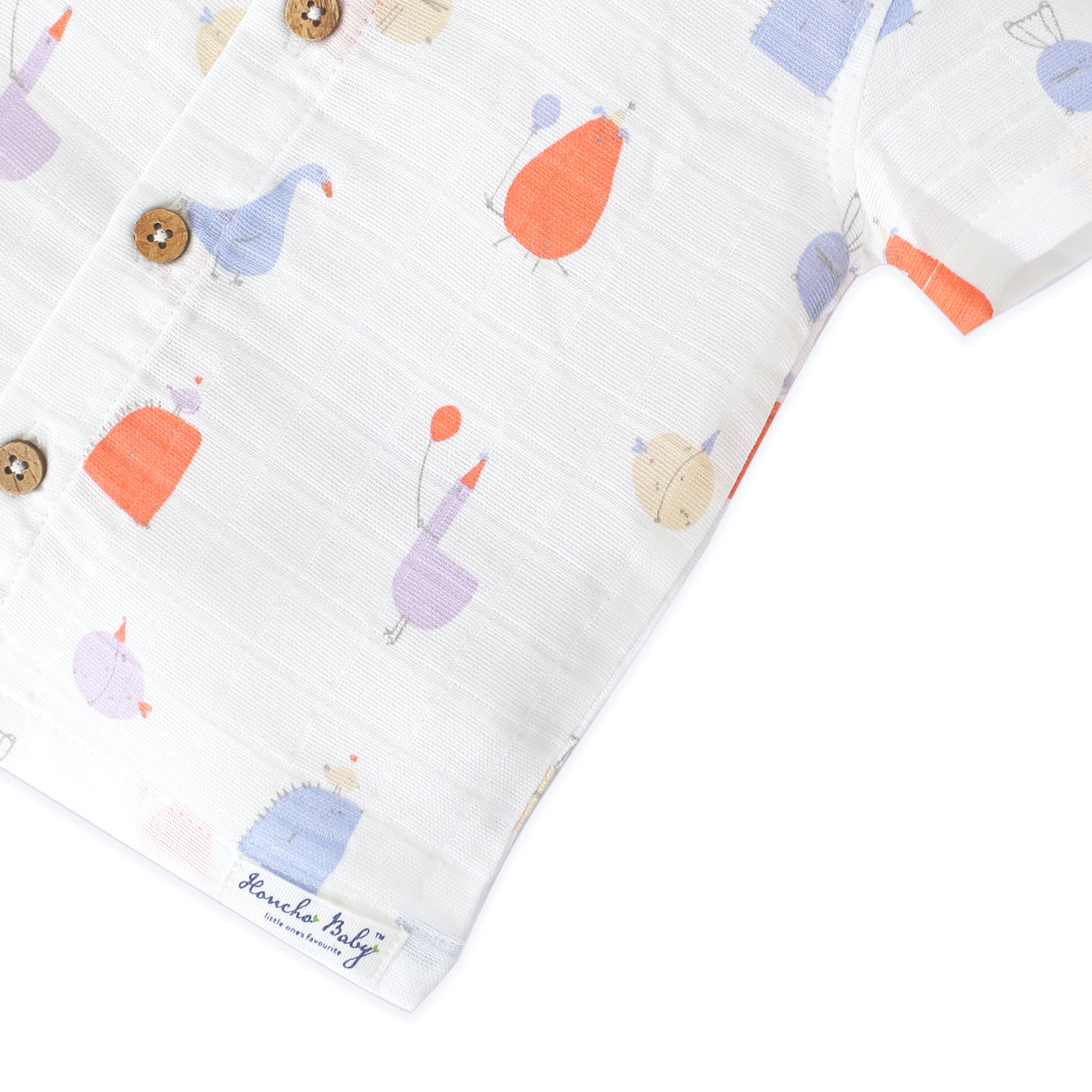 Boys Muslin Shirt & Shorts Set (0M – 5Y) - Assorted 3 Pack - Little Adventure Combo NEW