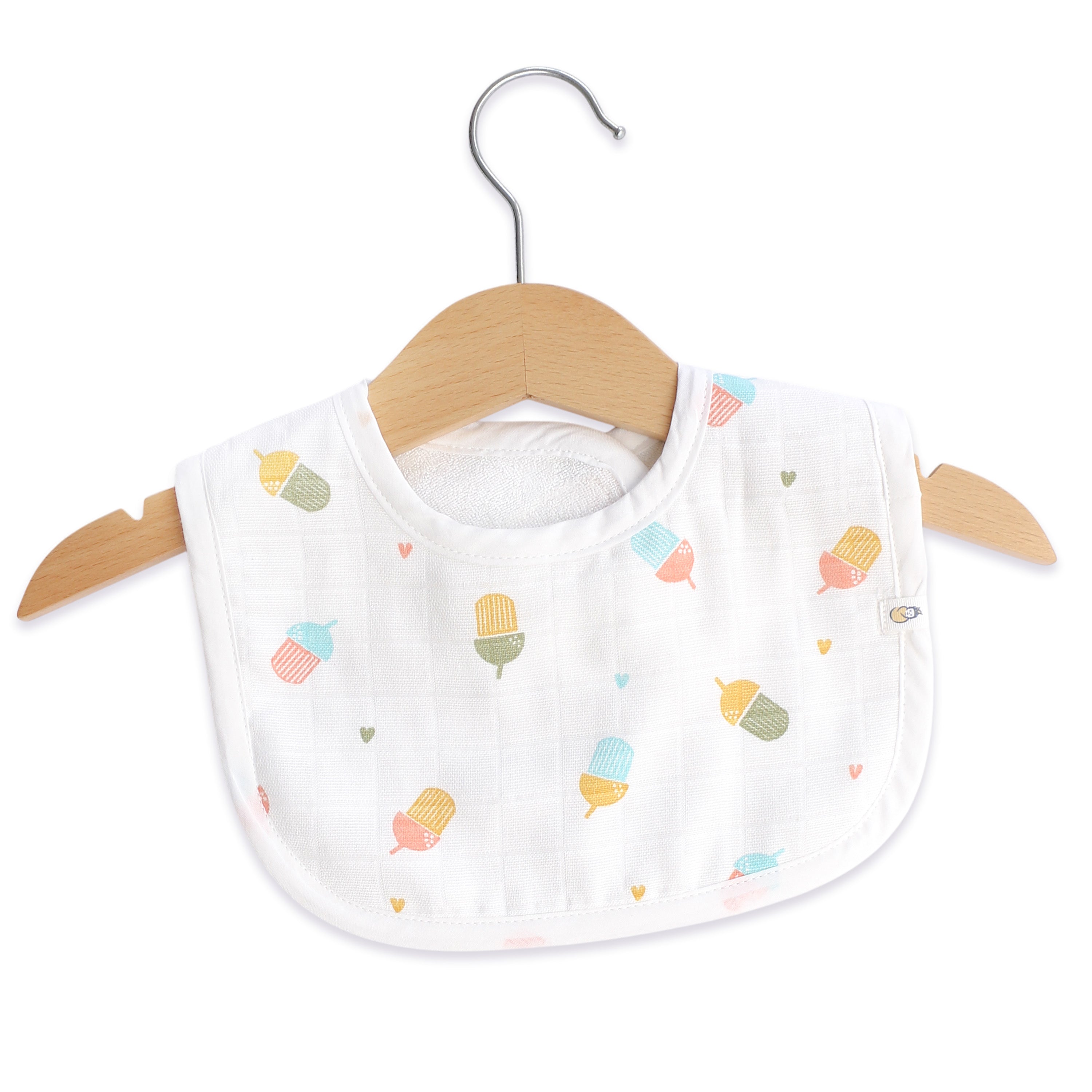 Reversible Muslin and Terry Bib - Assorted 3 Pack - Tiny Tales Combo
