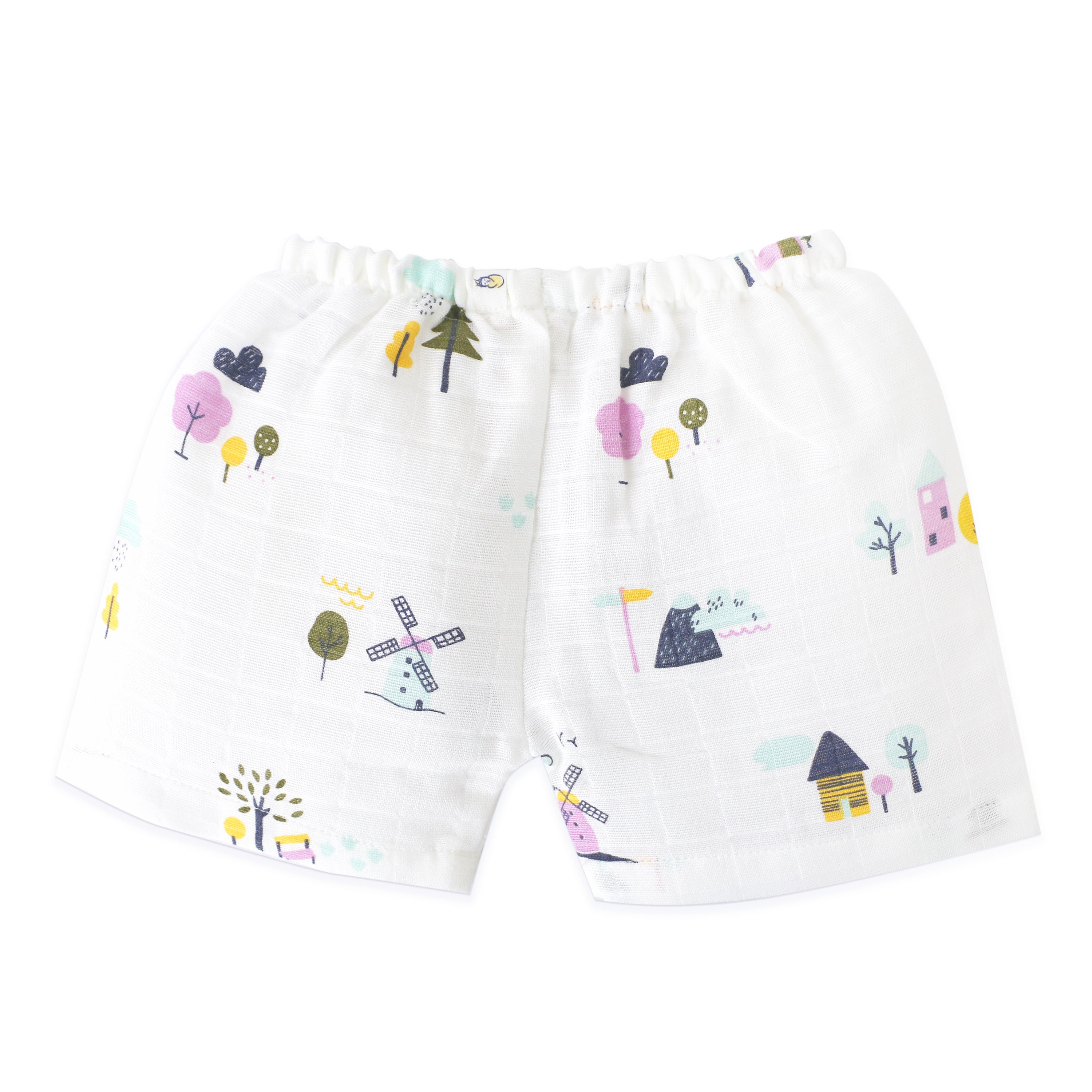 Boys Muslin Shirt & Shorts Set (0M – 5Y) - Assorted 3 Pack - Wonder Tales Combo NEW
