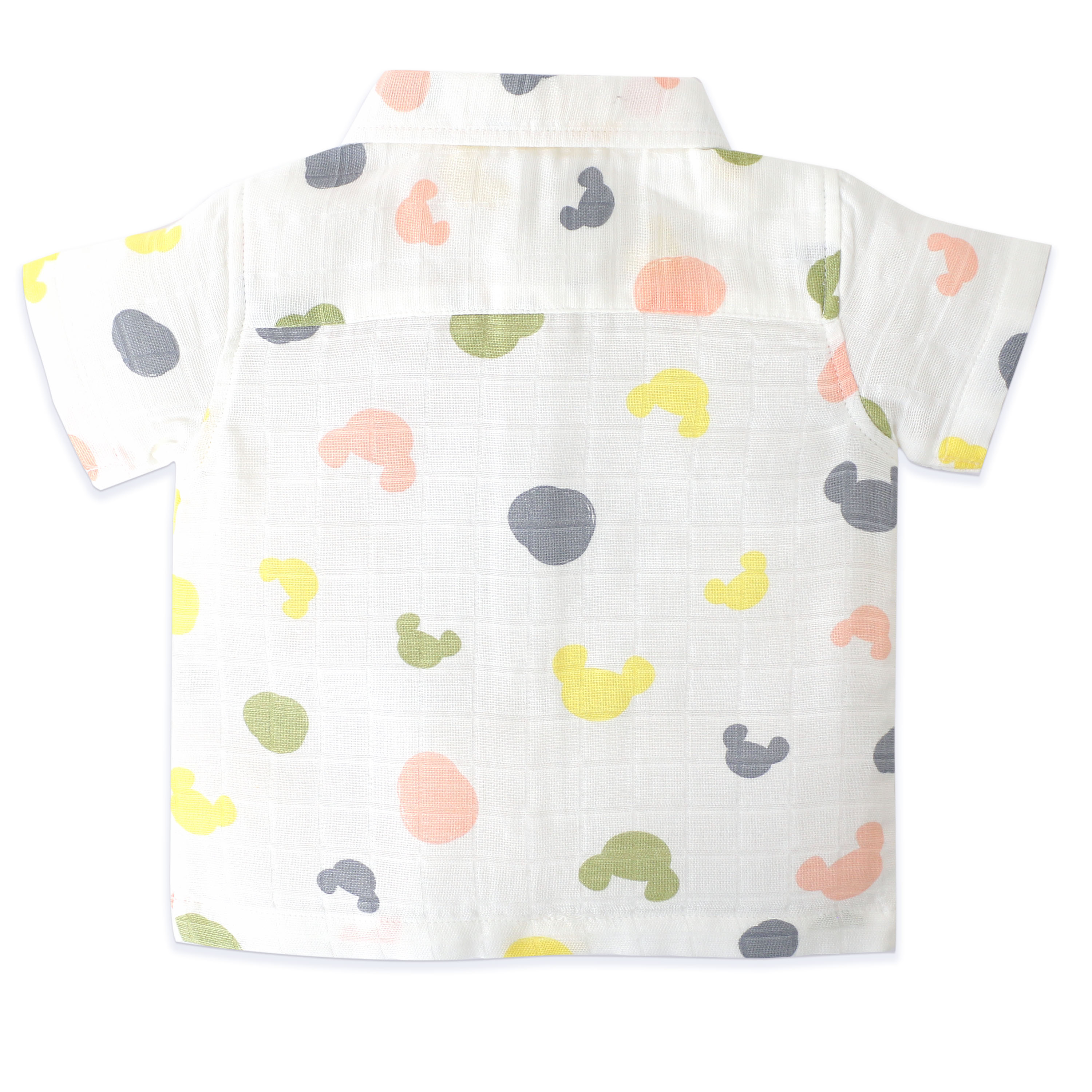 Boys Muslin Shirt & Shorts Set (0M – 5Y) -  Candy Cloud Dots