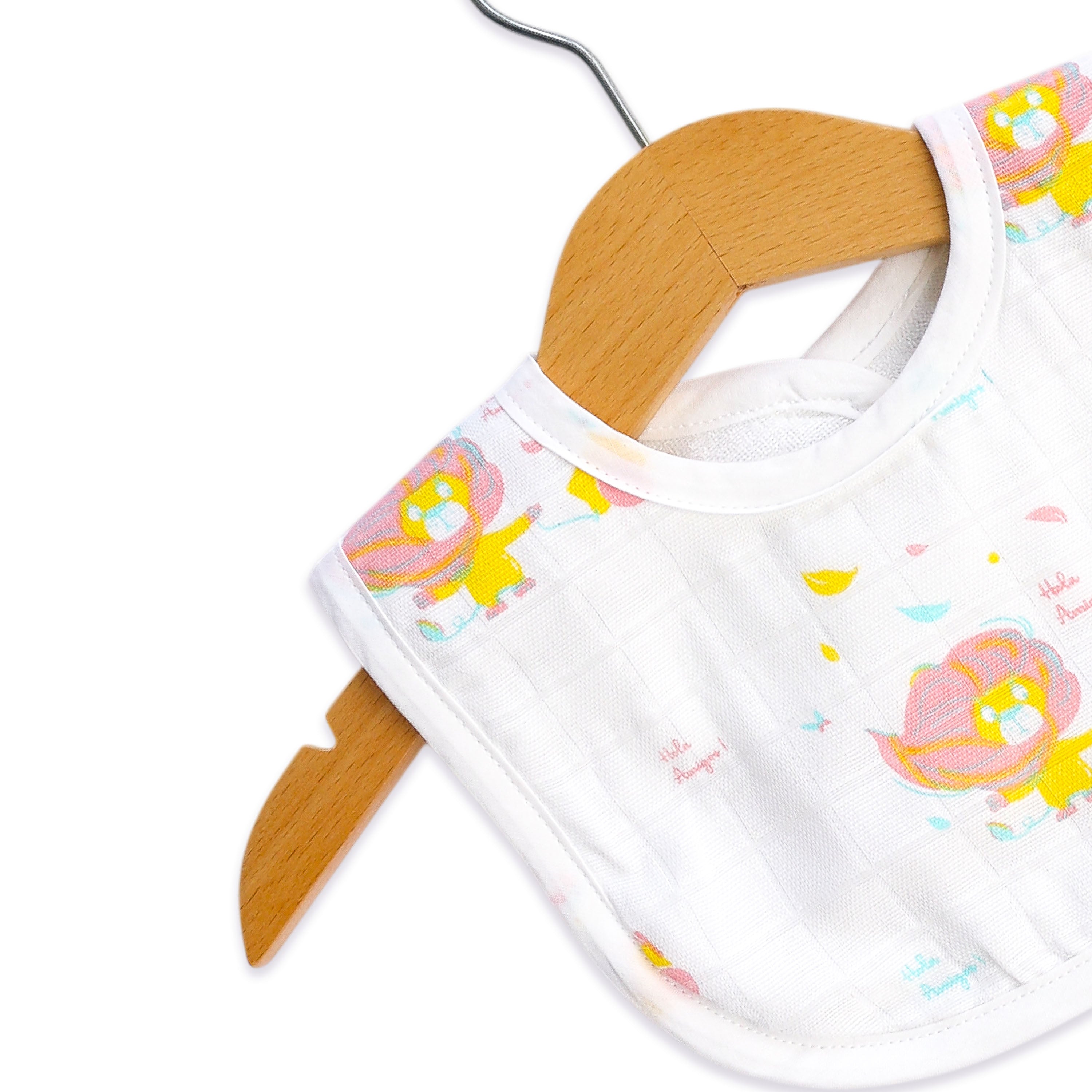 Reversible Muslin and Terry Bib - Assorted 3 Pack - Little Adventure Combo  NEW
