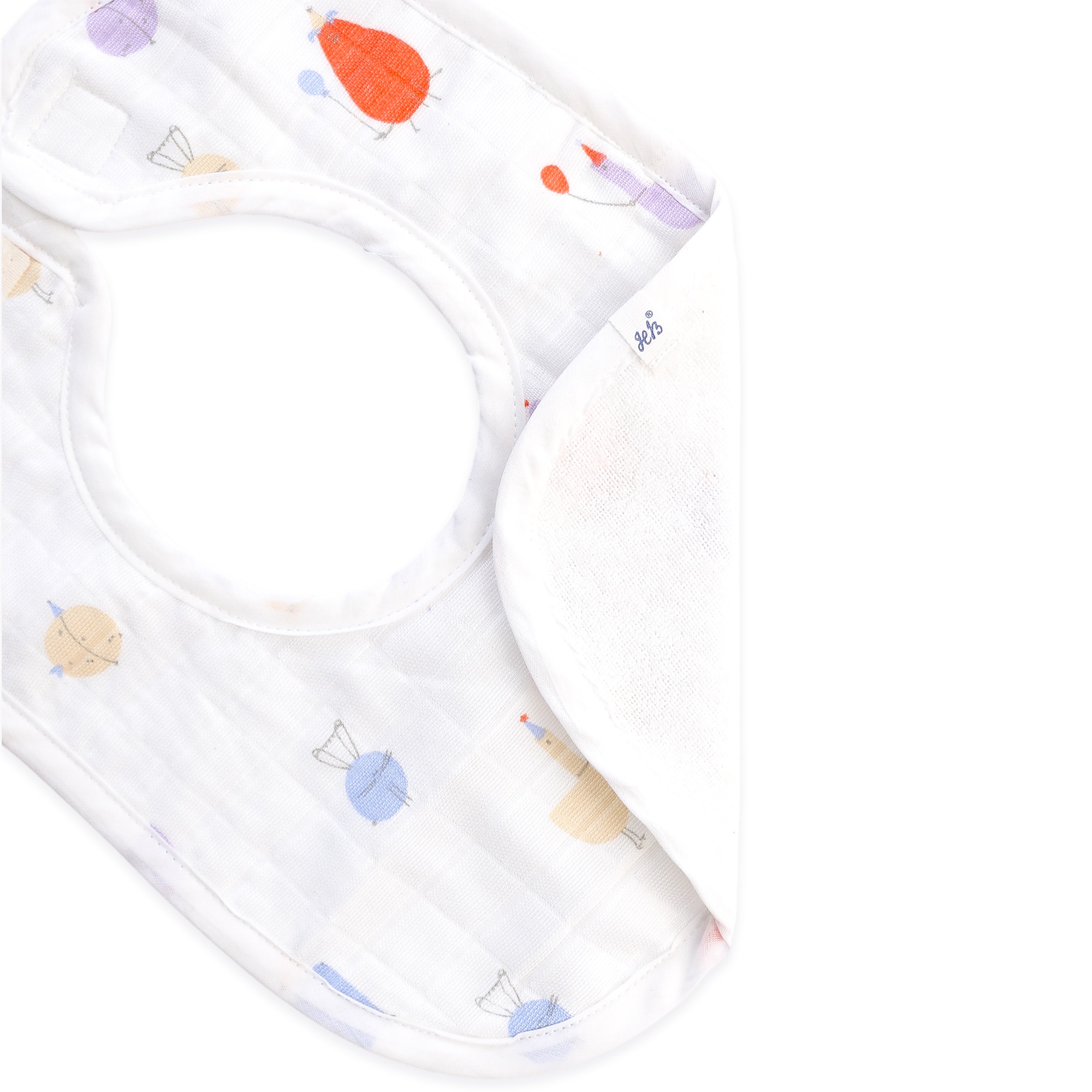 Reversible Muslin and Terry Bib - Assorted 3 Pack - Little Adventure Combo  NEW