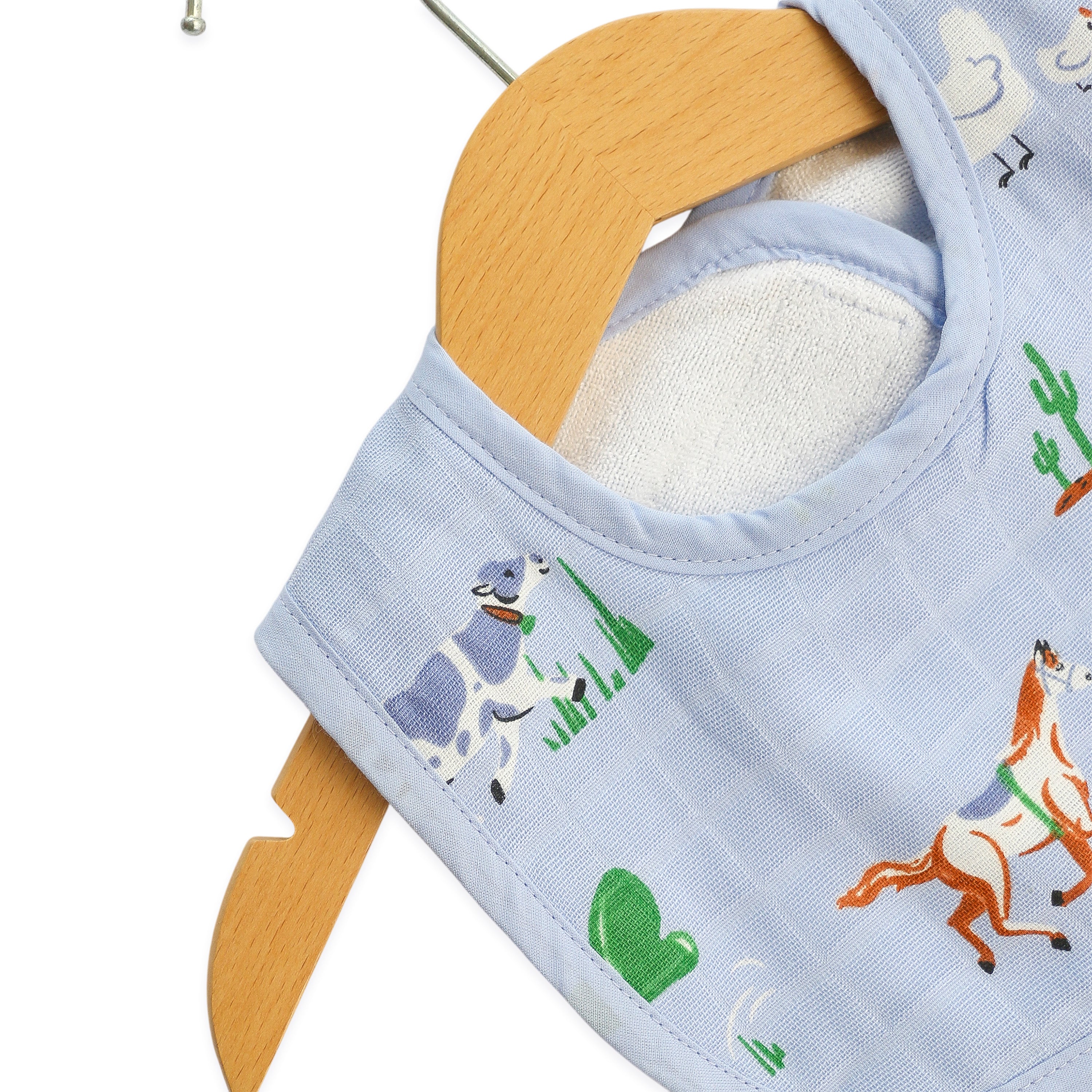 Reversible Muslin and Terry Bib - Assorted 3 Pack - Tiny Tales Combo